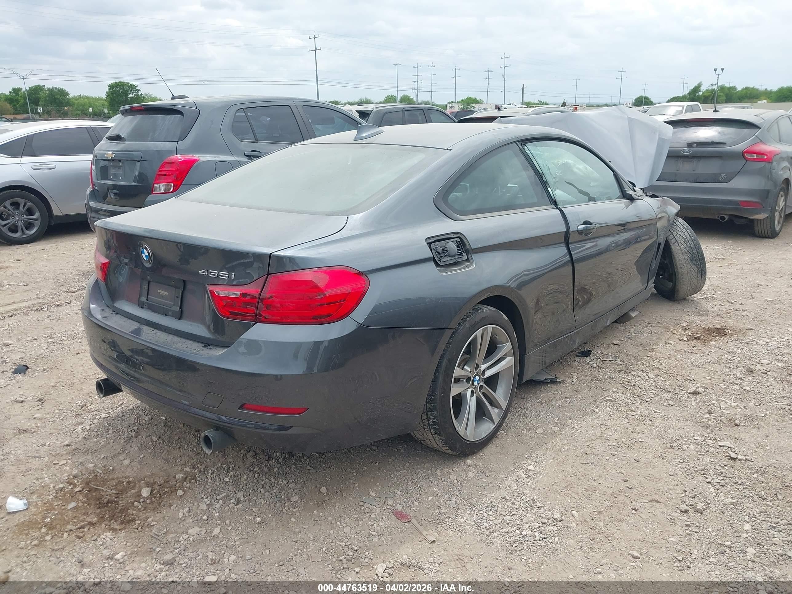 2014 Bmw 435i   Gray vin: WBA3R1C59EF729406