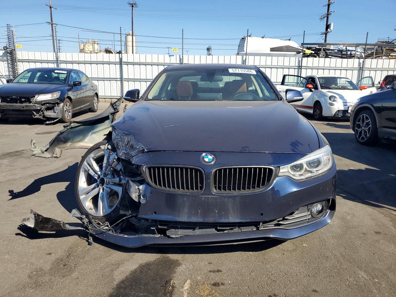 2014 Bmw 435 I Синий vin: WBA3R1C59EK190633