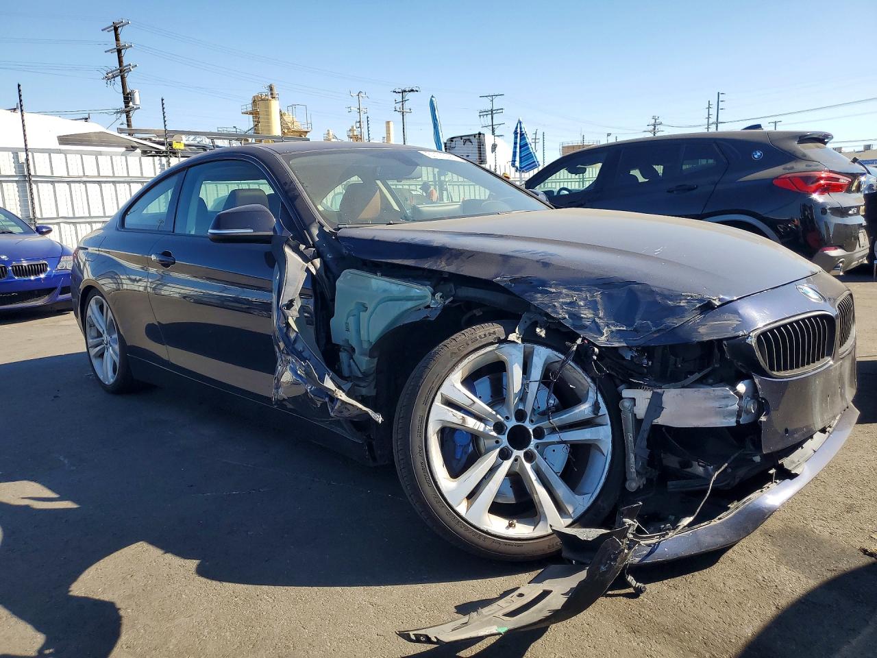2014 Bmw 435 I Синий vin: WBA3R1C59EK190633