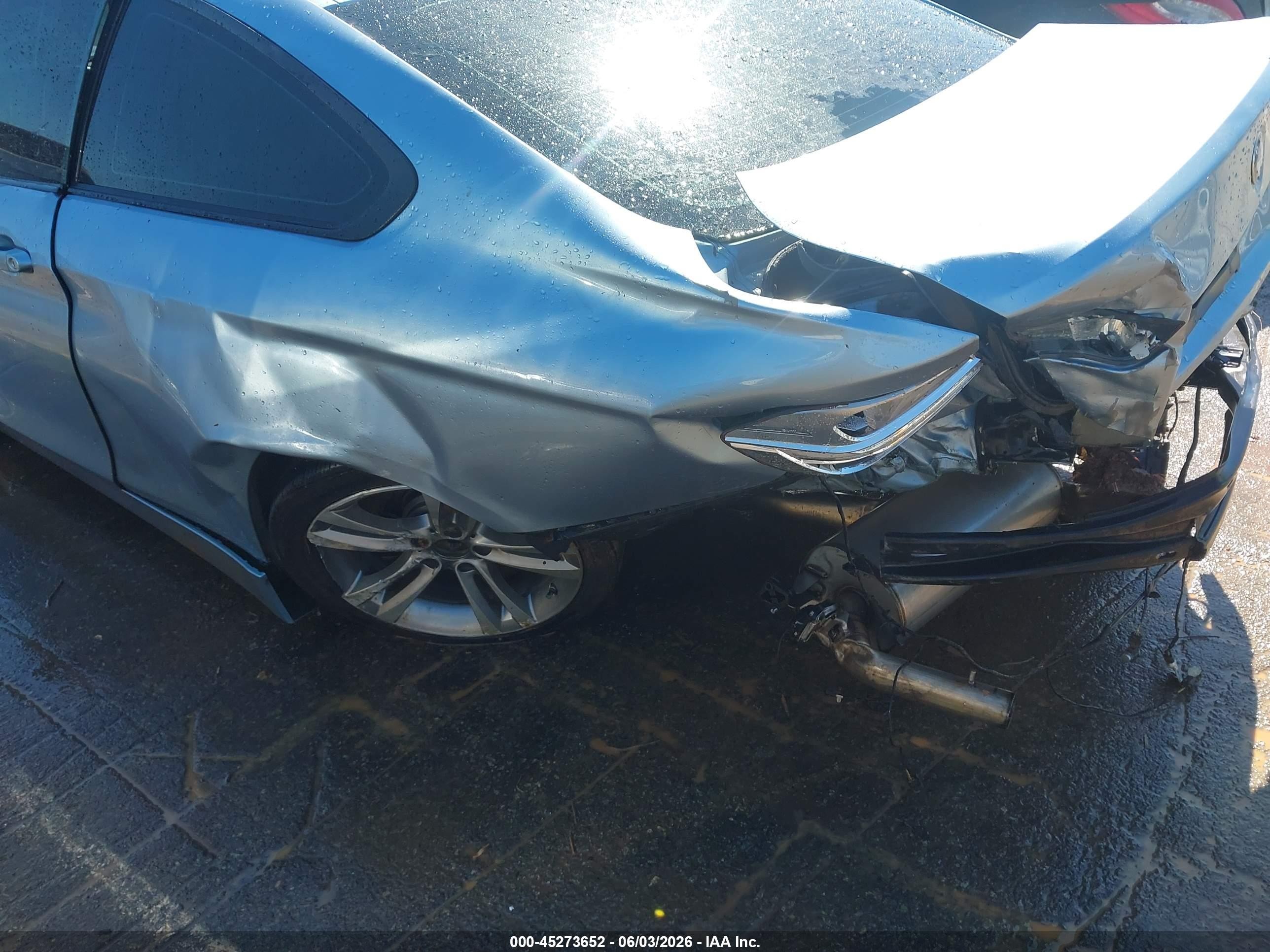 2014 Bmw 435i Light Blue vin: WBA3R1C59EK191586