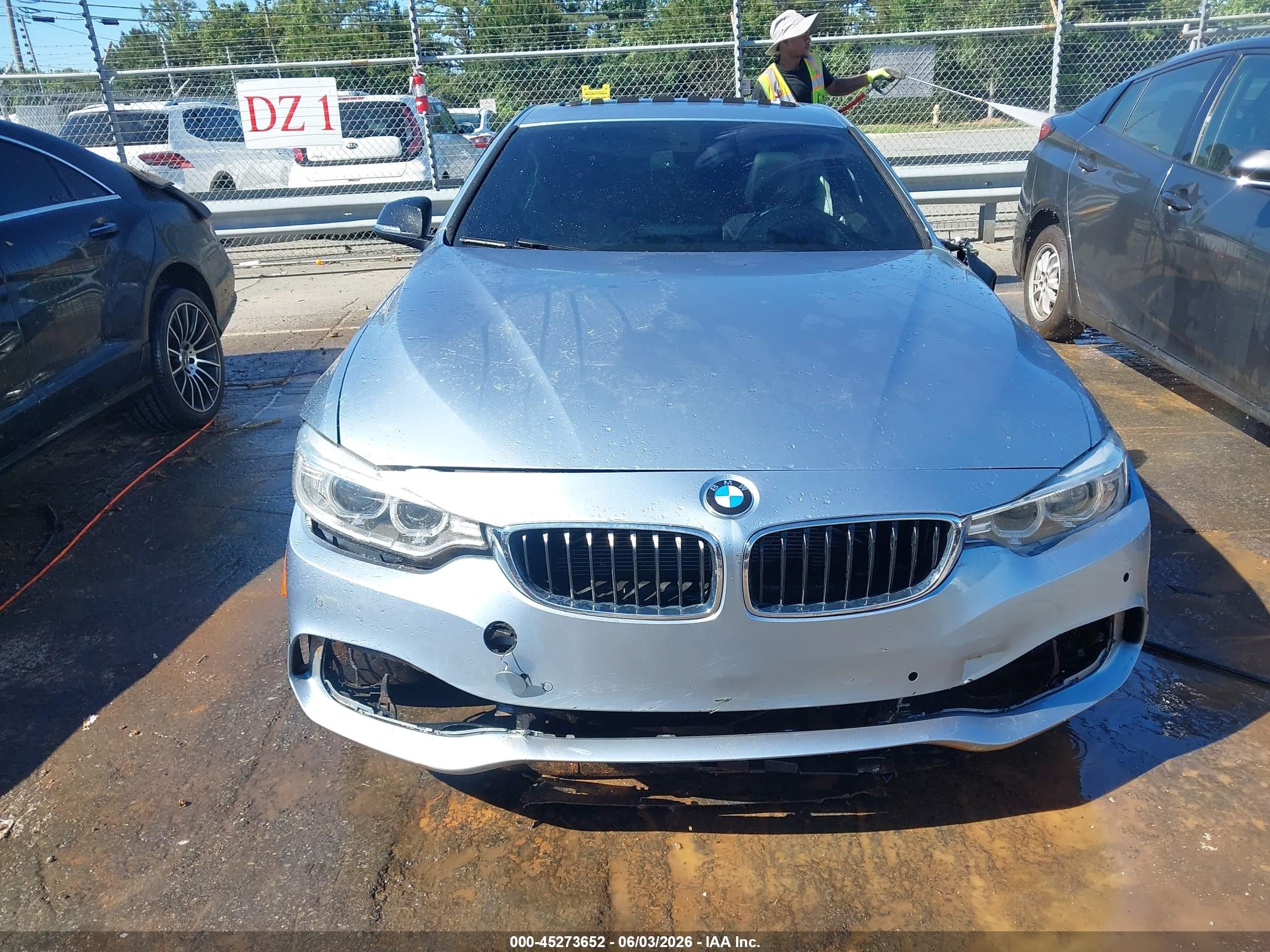 2014 Bmw 435i Light Blue vin: WBA3R1C59EK191586