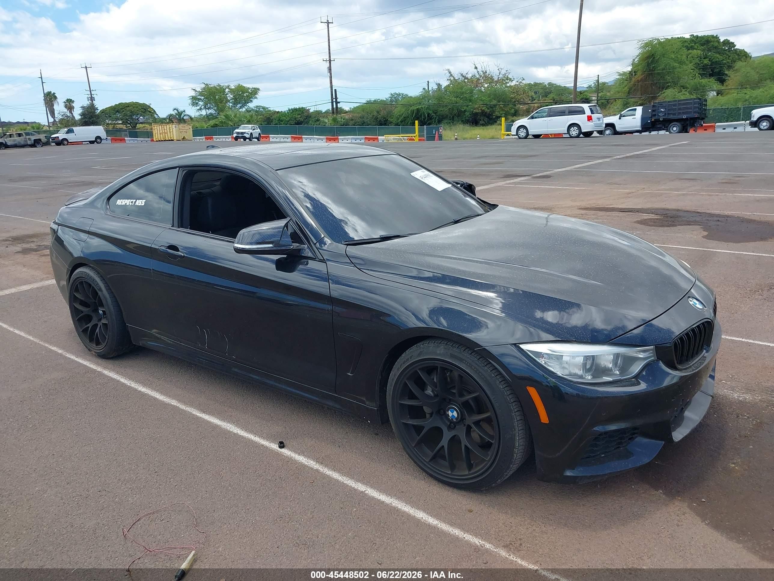 2014 Bmw 435i   Black vin: WBA3R1C59EK192530