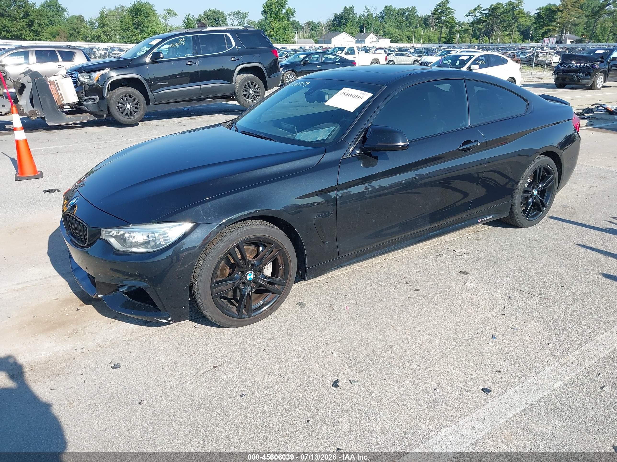 2015 Bmw 435i Black vin: WBA3R1C59FK194604