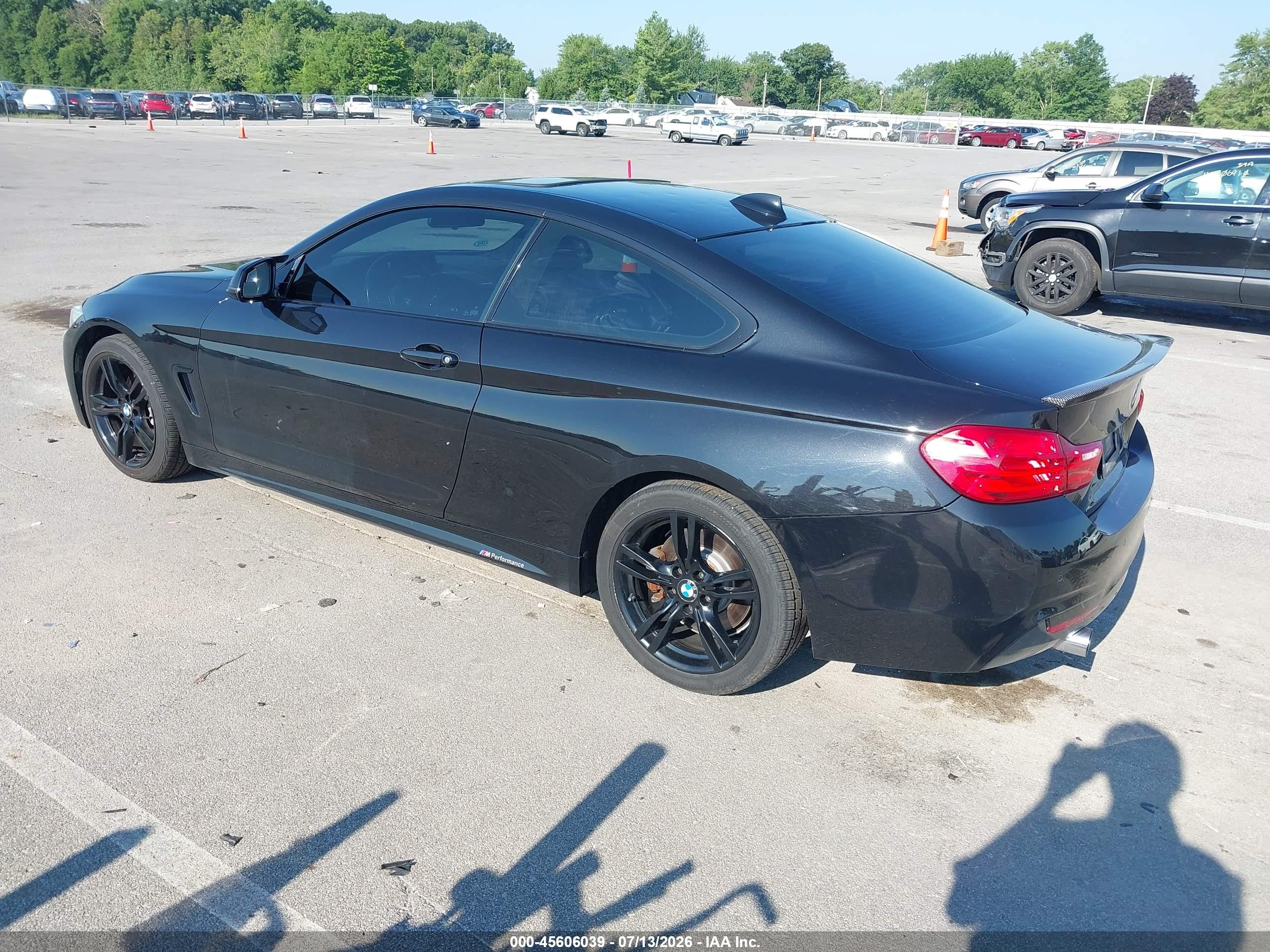 2015 Bmw 435i Black vin: WBA3R1C59FK194604