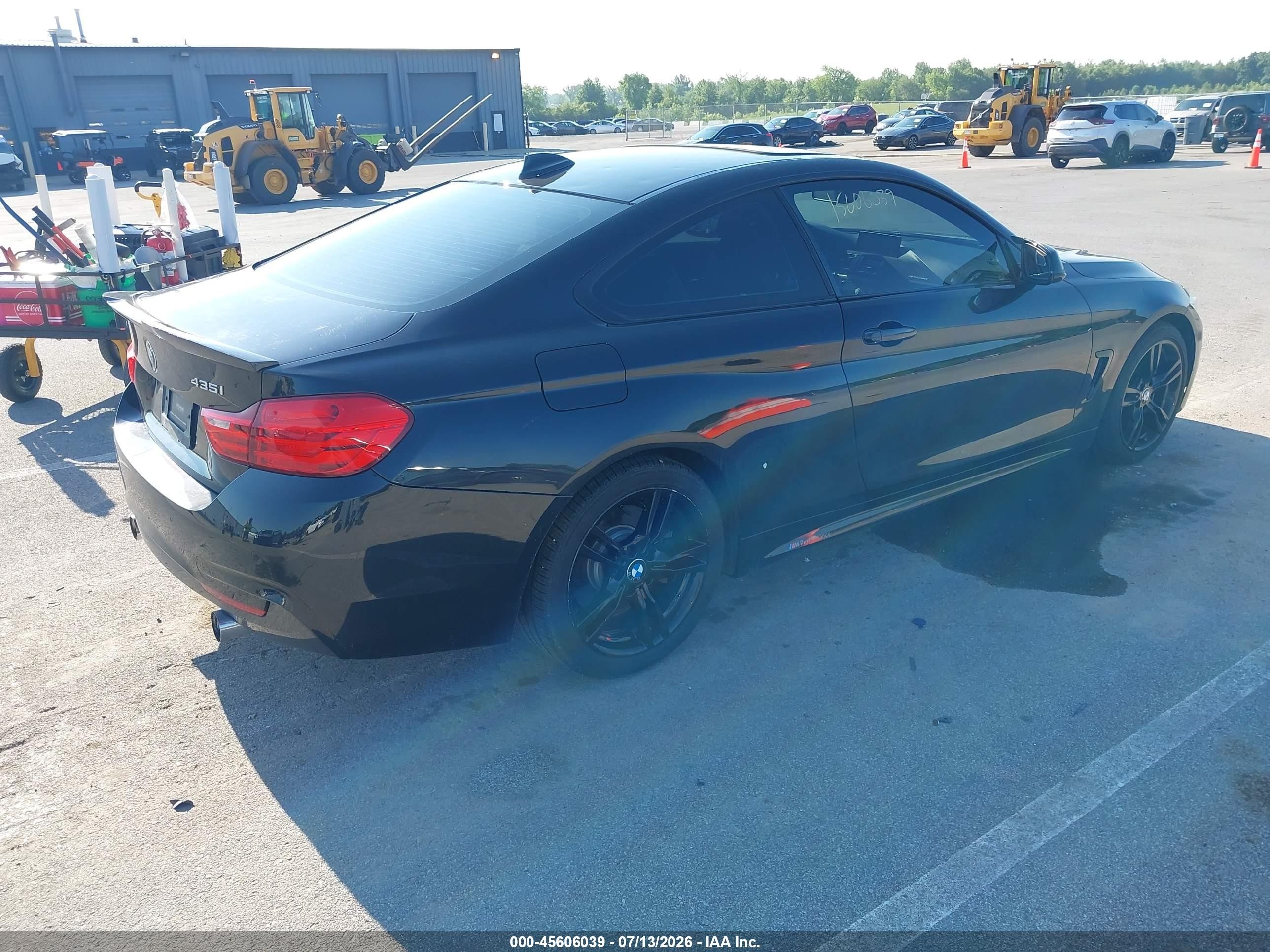 2015 Bmw 435i Black vin: WBA3R1C59FK194604