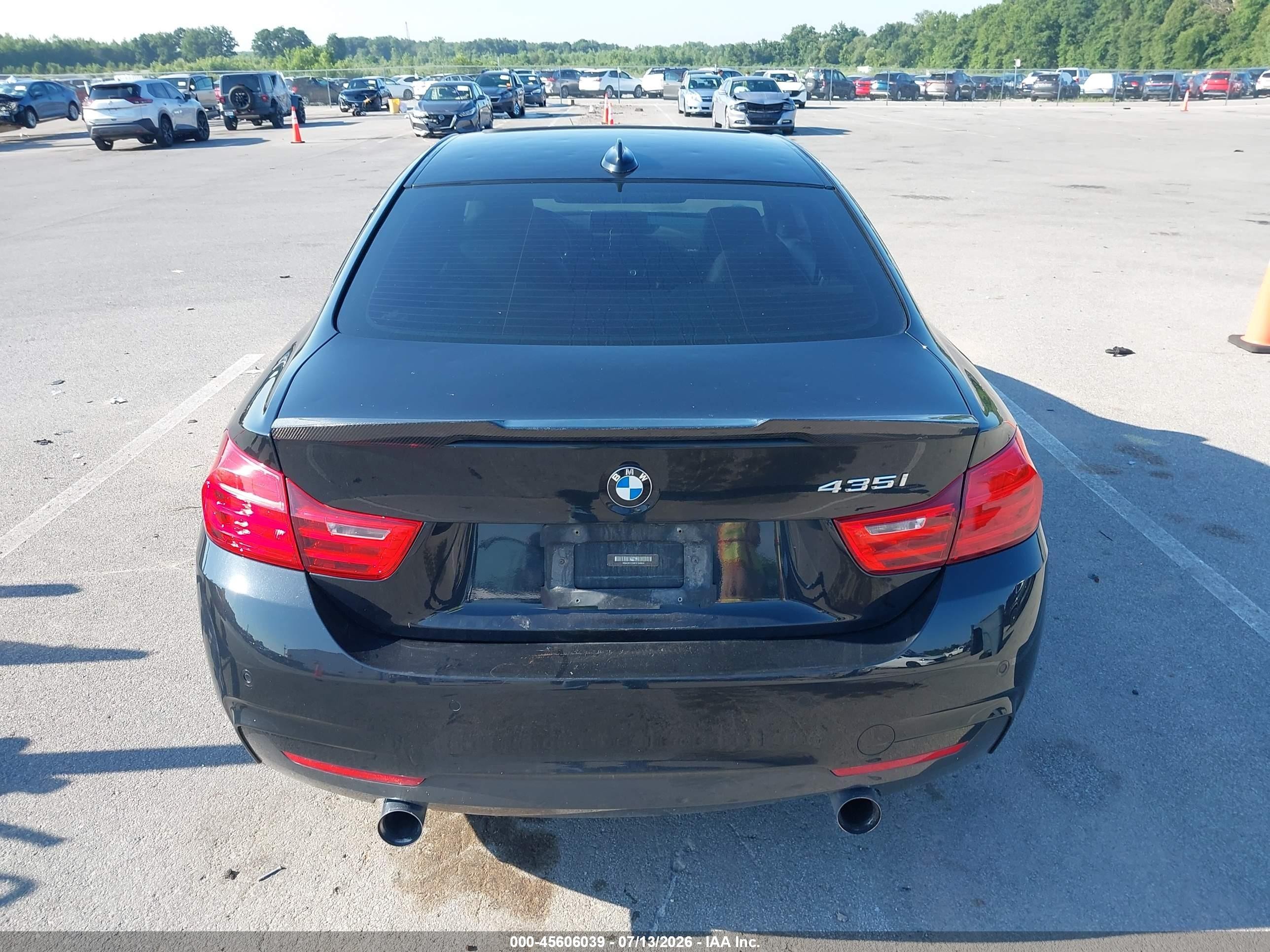 2015 Bmw 435i Black vin: WBA3R1C59FK194604