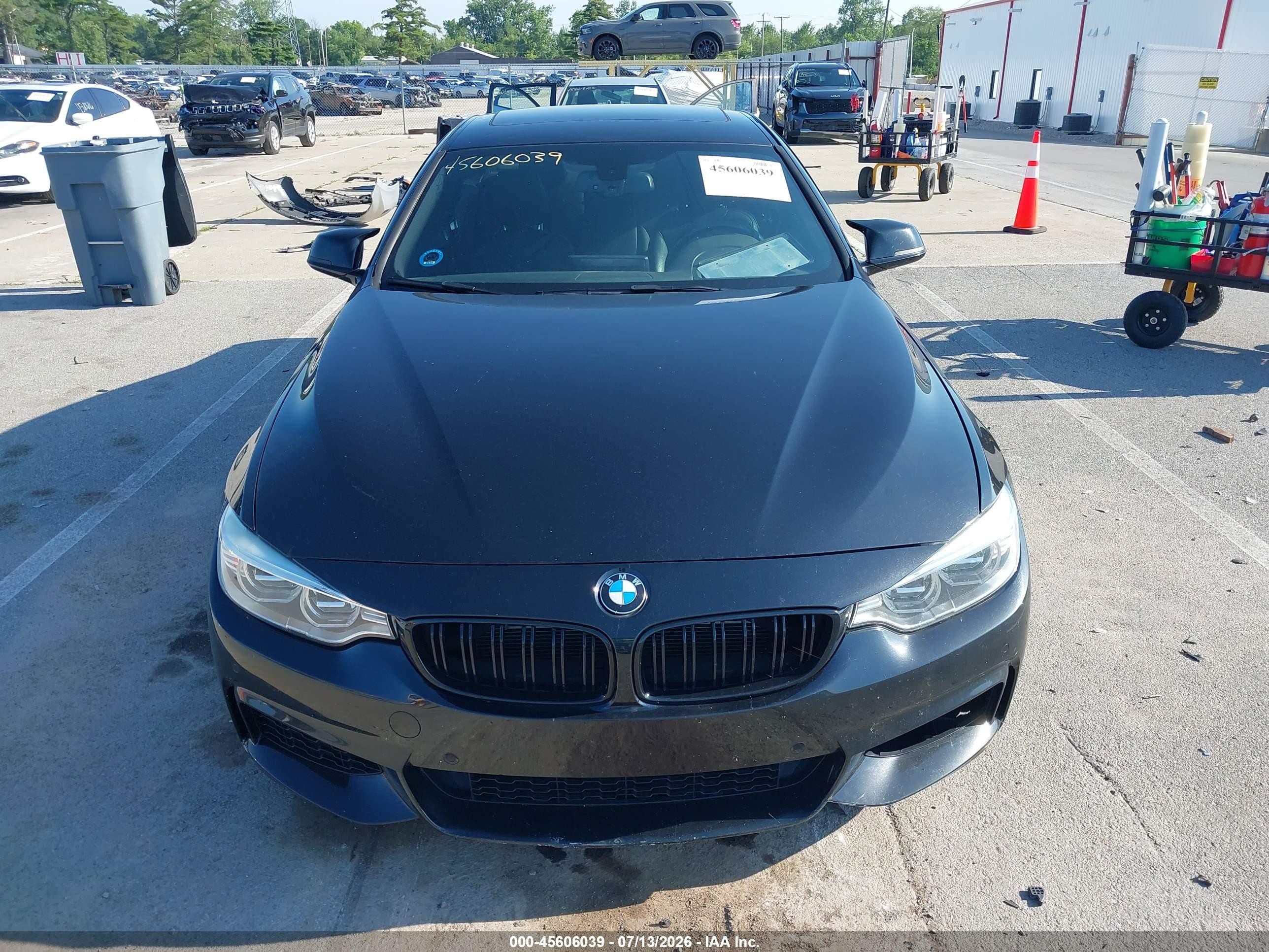 2015 Bmw 435i Black vin: WBA3R1C59FK194604