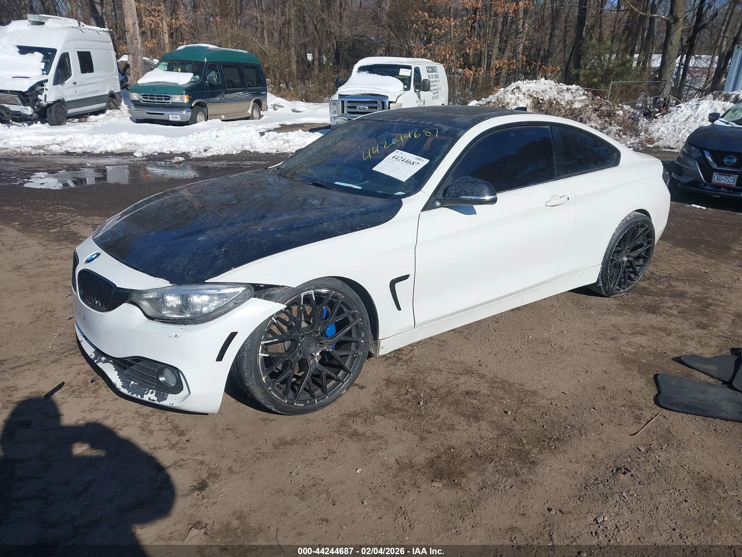 2015 Bmw 435i   White vin: WBA3R1C59FK194909