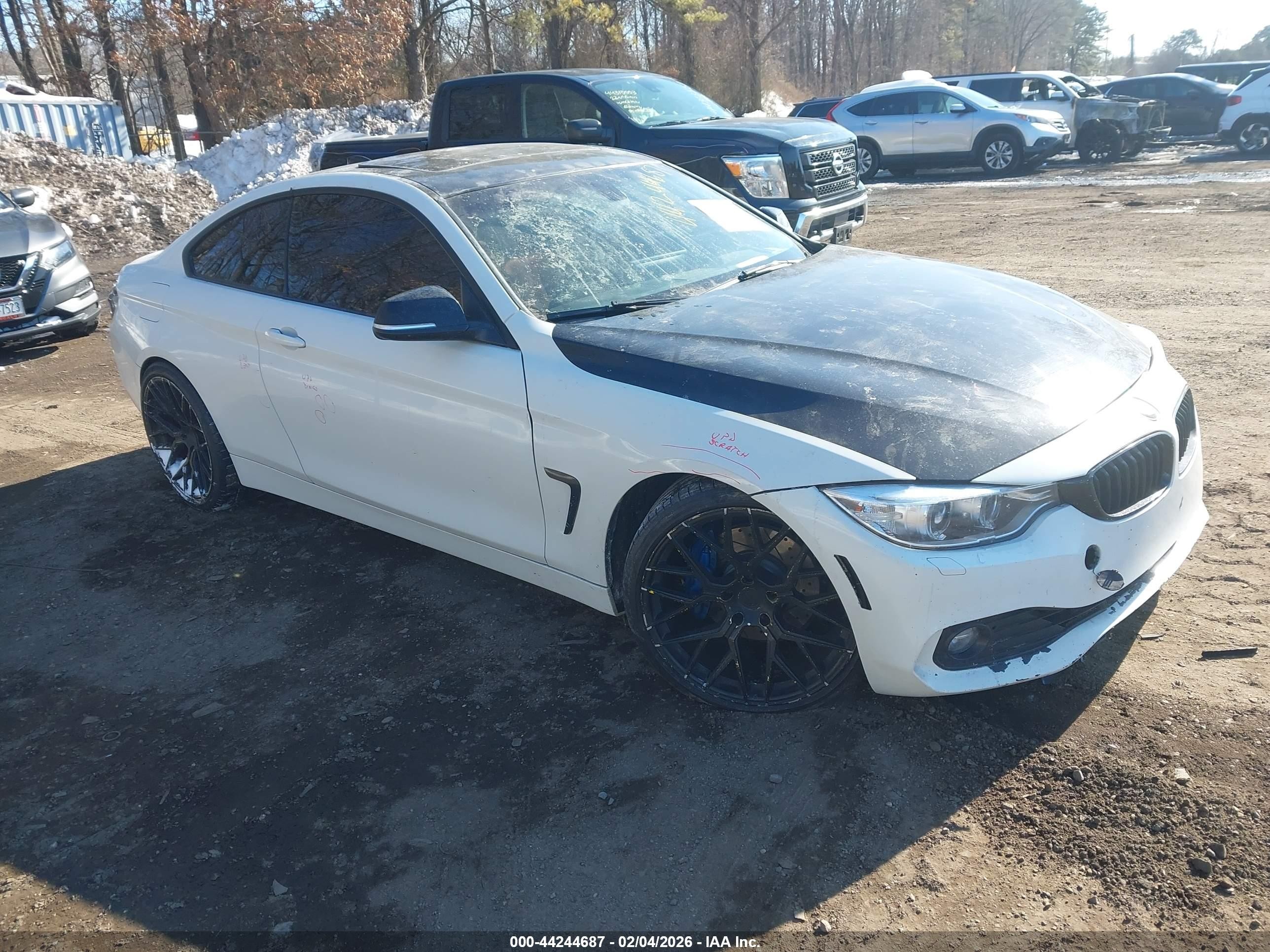 2015 Bmw 435i   White vin: WBA3R1C59FK194909