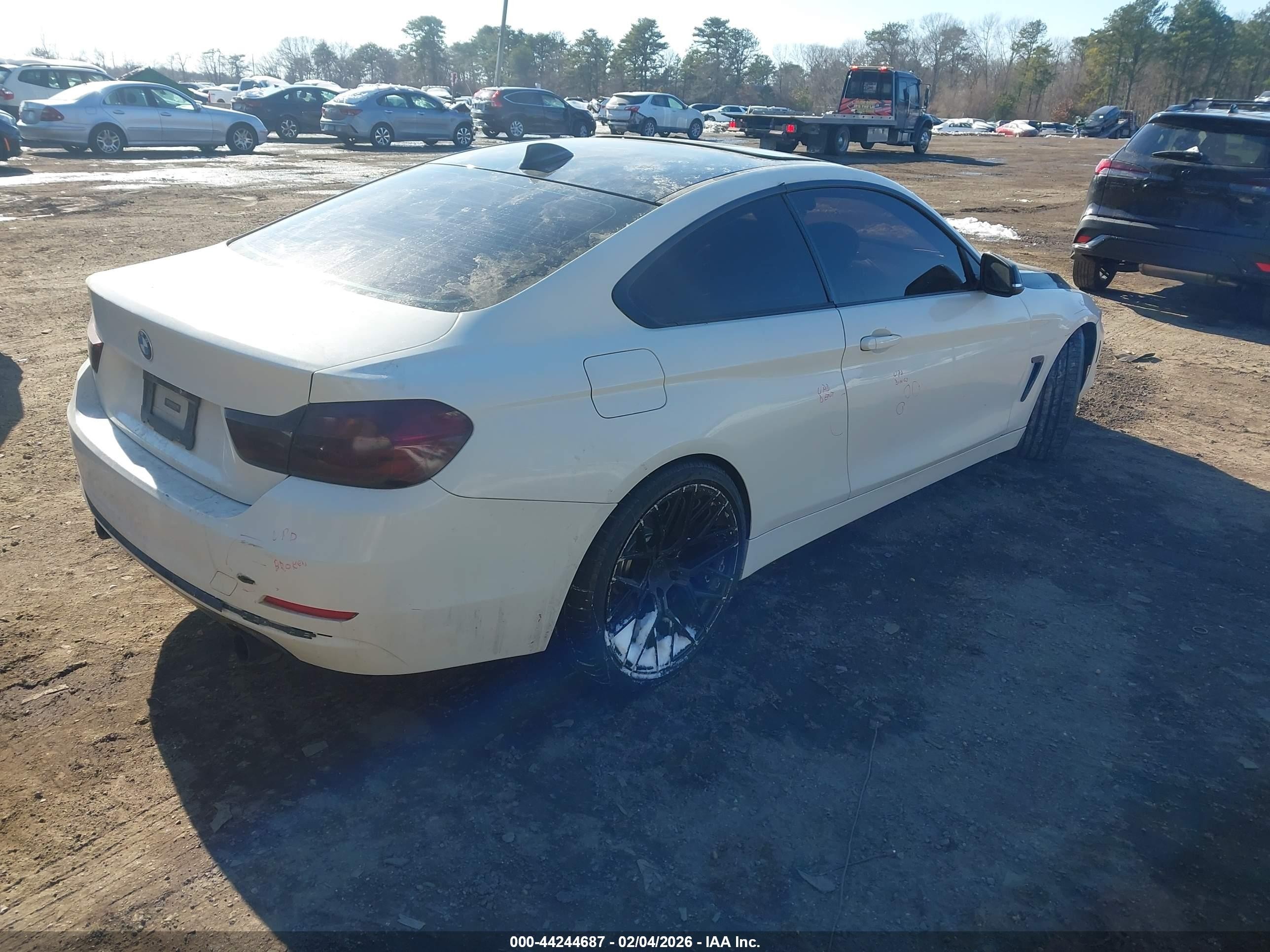 2015 Bmw 435i   White vin: WBA3R1C59FK194909
