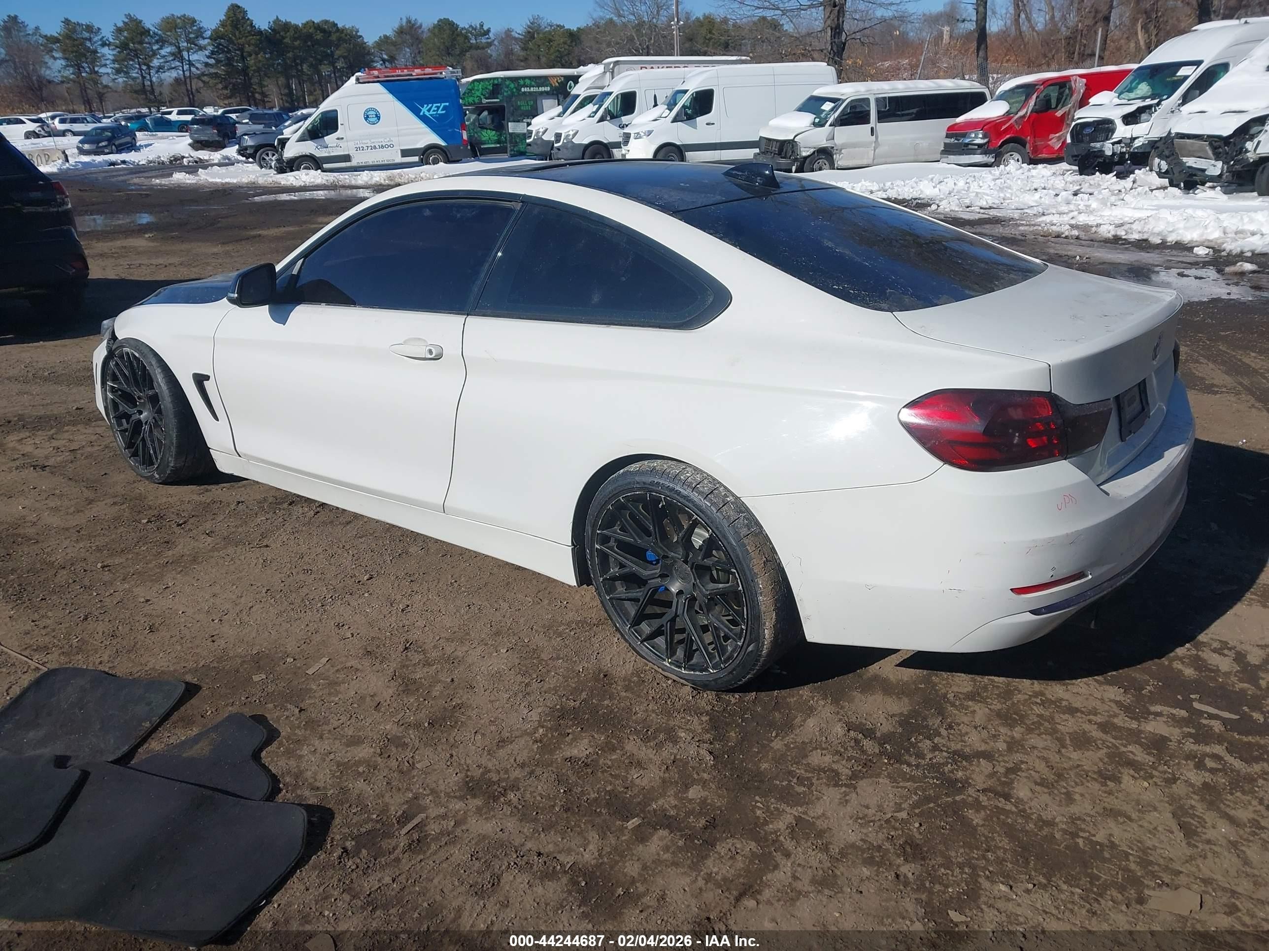 2015 Bmw 435i   White vin: WBA3R1C59FK194909