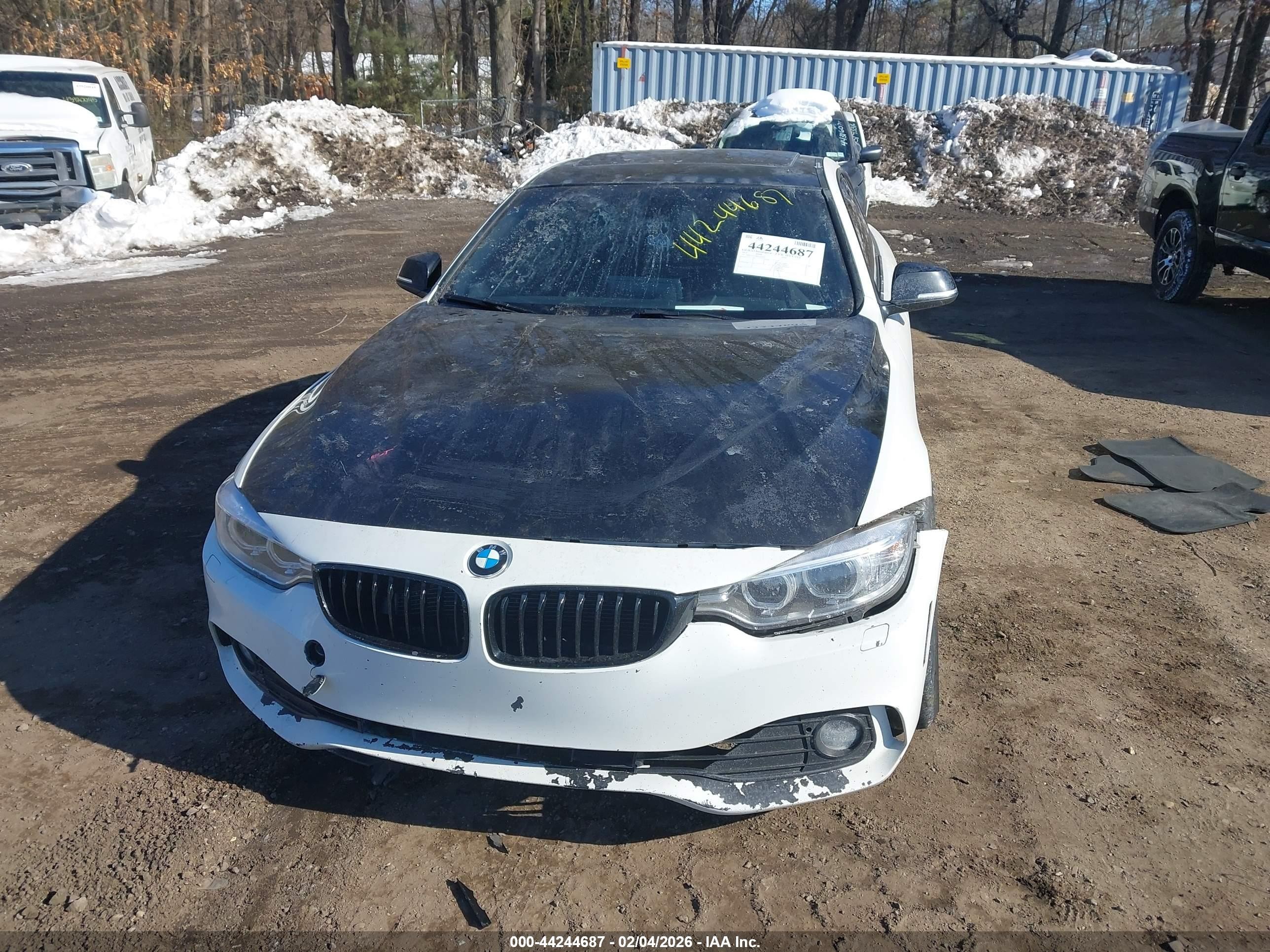 2015 Bmw 435i   White vin: WBA3R1C59FK194909