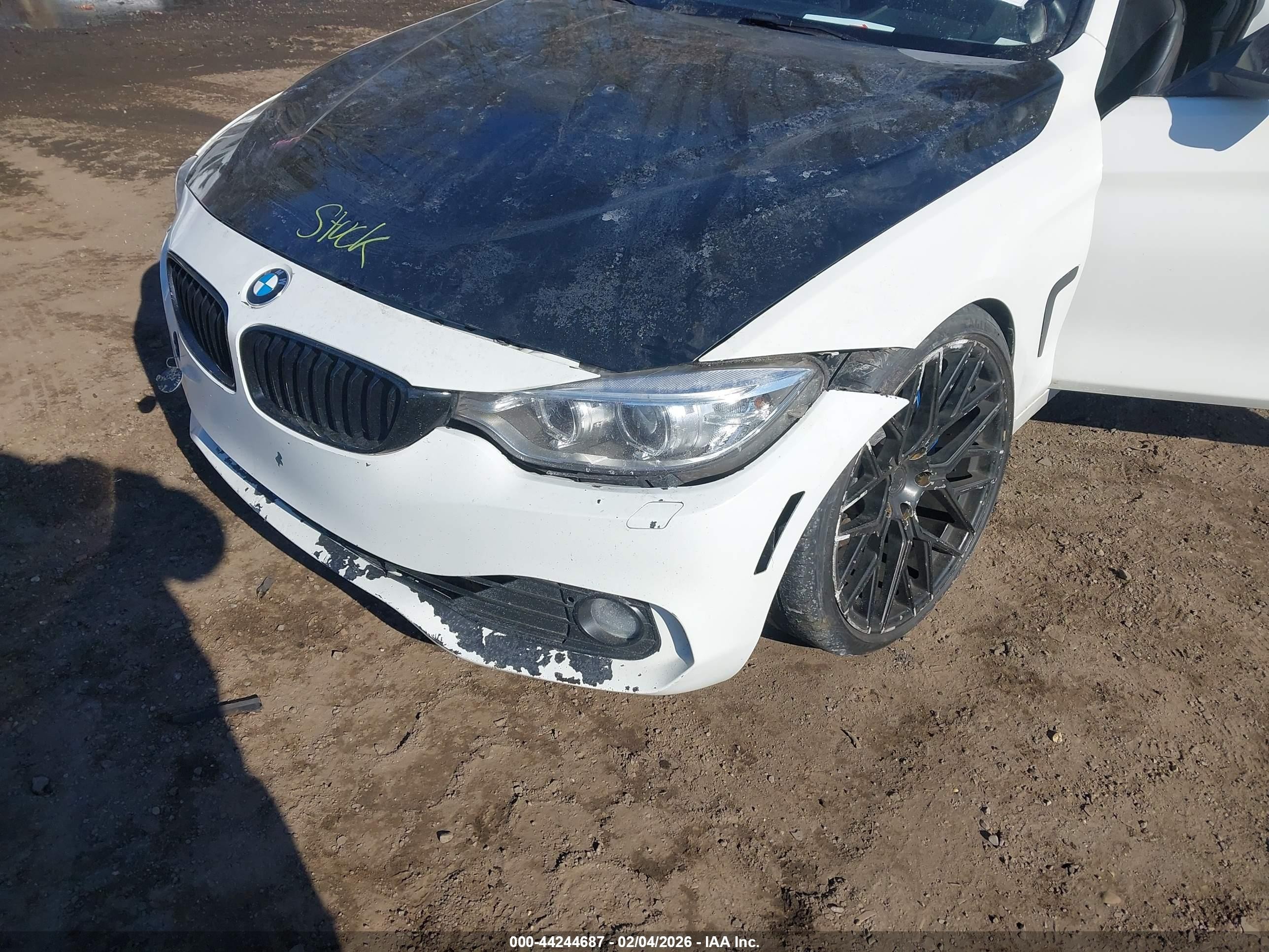 2015 Bmw 435i   White vin: WBA3R1C59FK194909