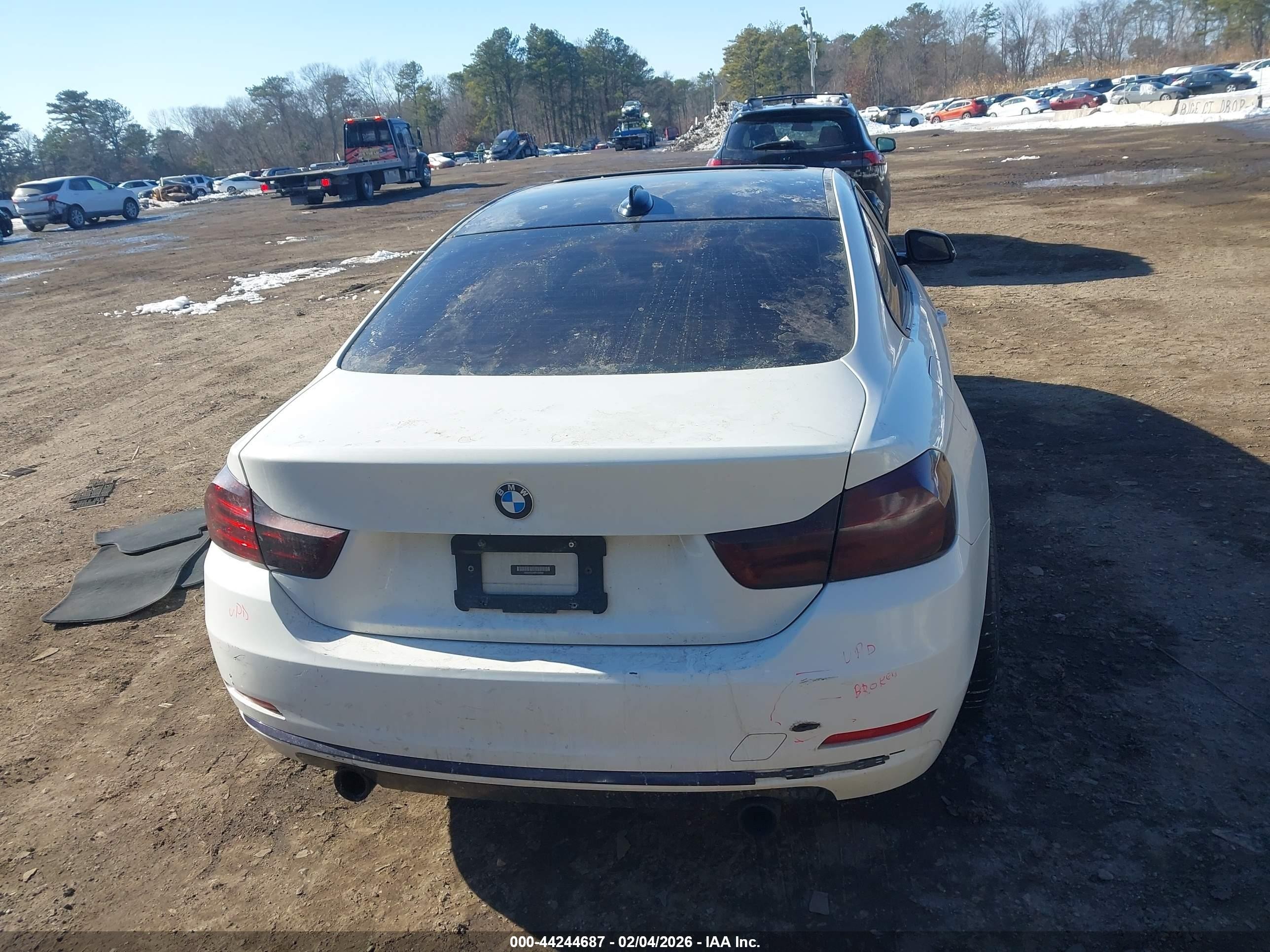 2015 Bmw 435i   White vin: WBA3R1C59FK194909