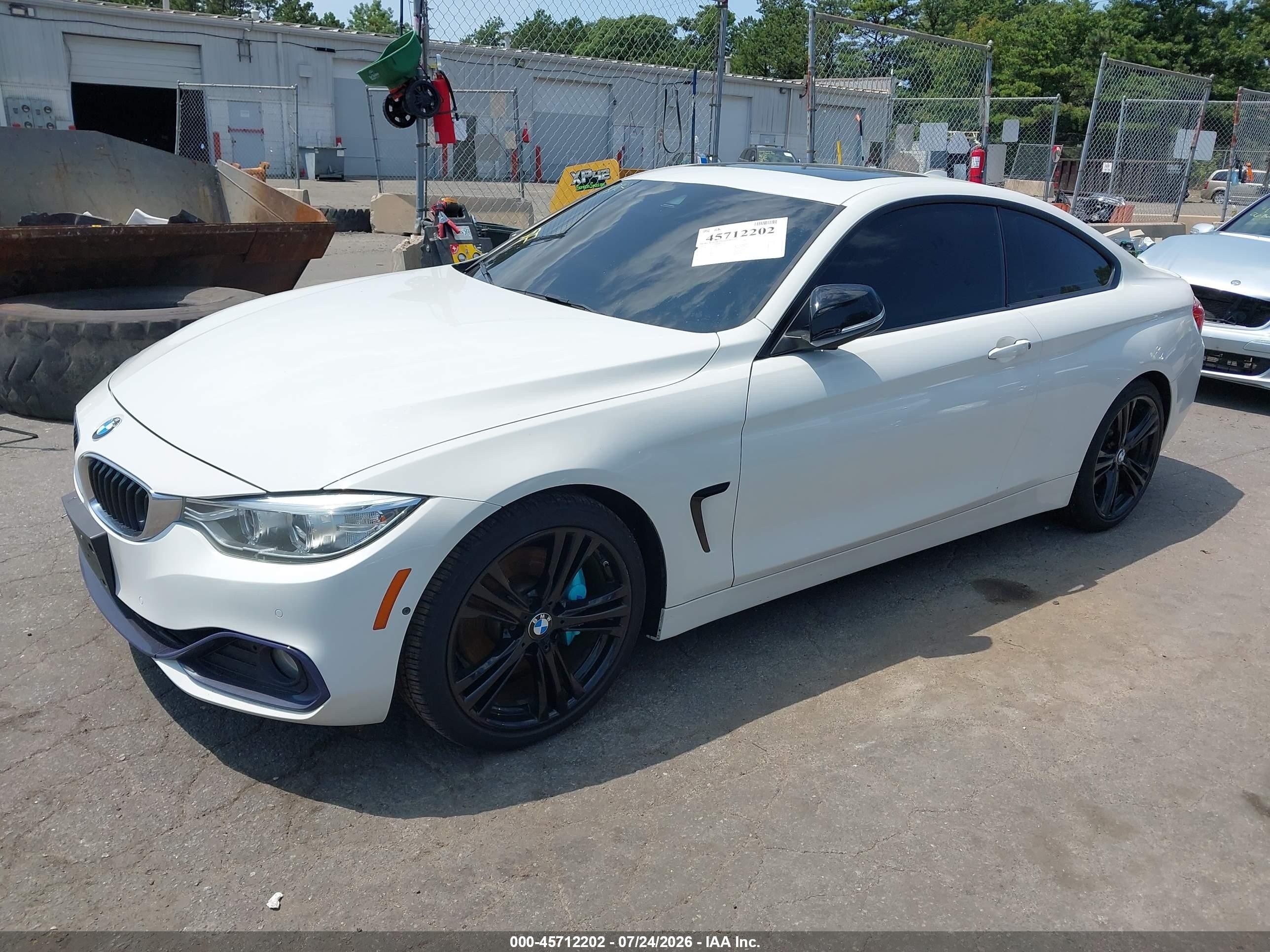 2015 Bmw 435i   White vin: WBA3R1C59FK195431