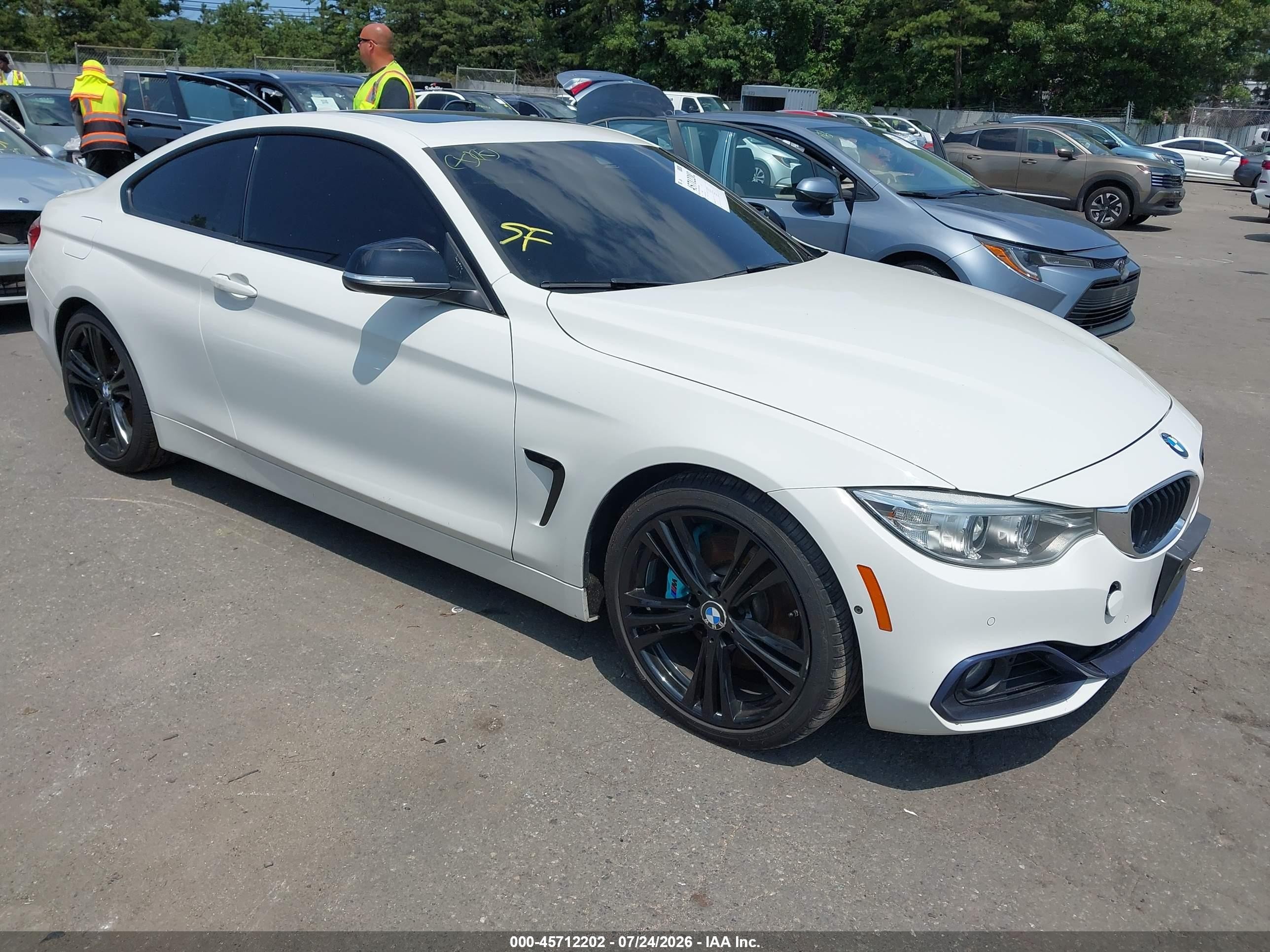 2015 Bmw 435i   White vin: WBA3R1C59FK195431