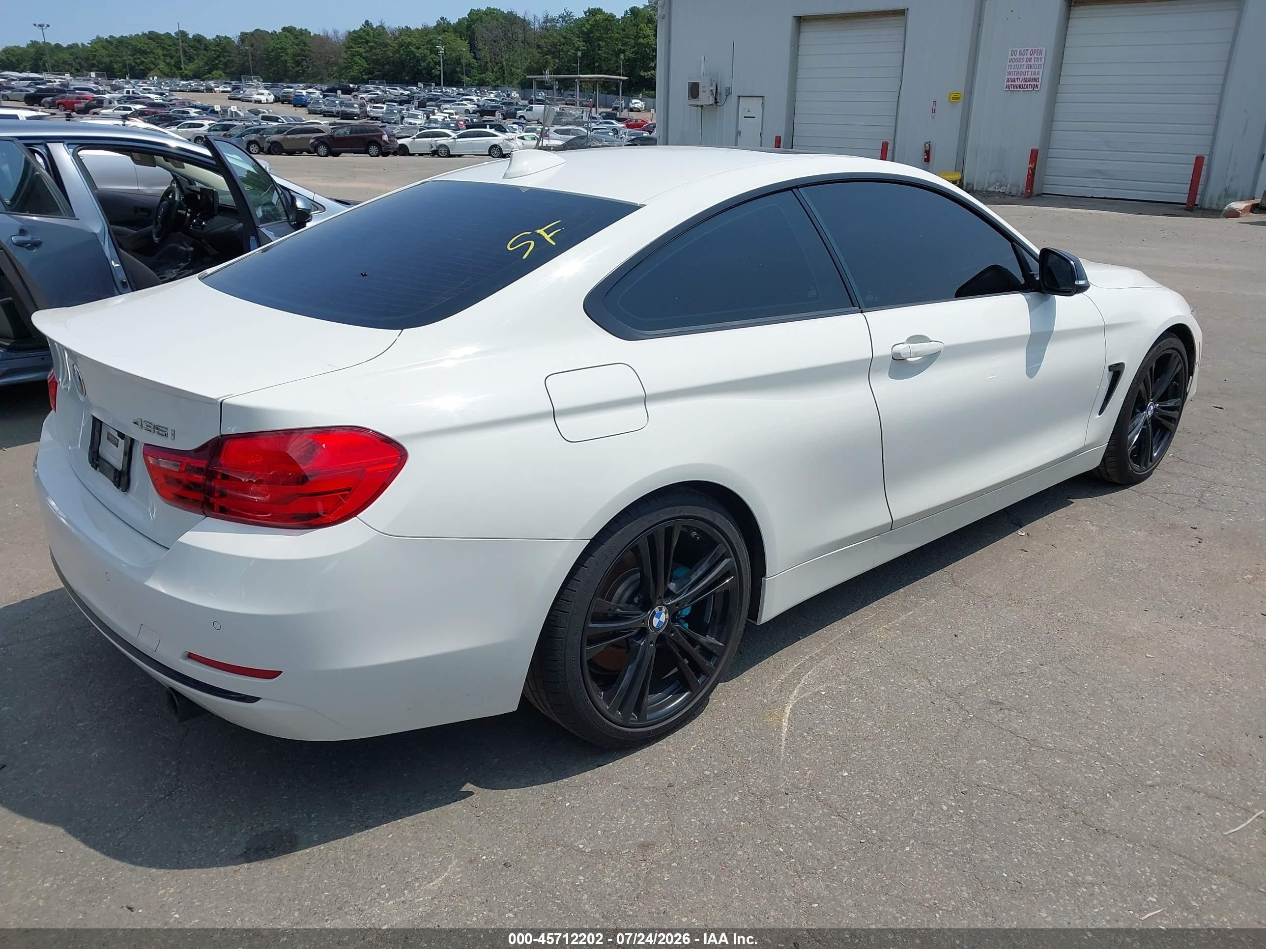 2015 Bmw 435i   White vin: WBA3R1C59FK195431