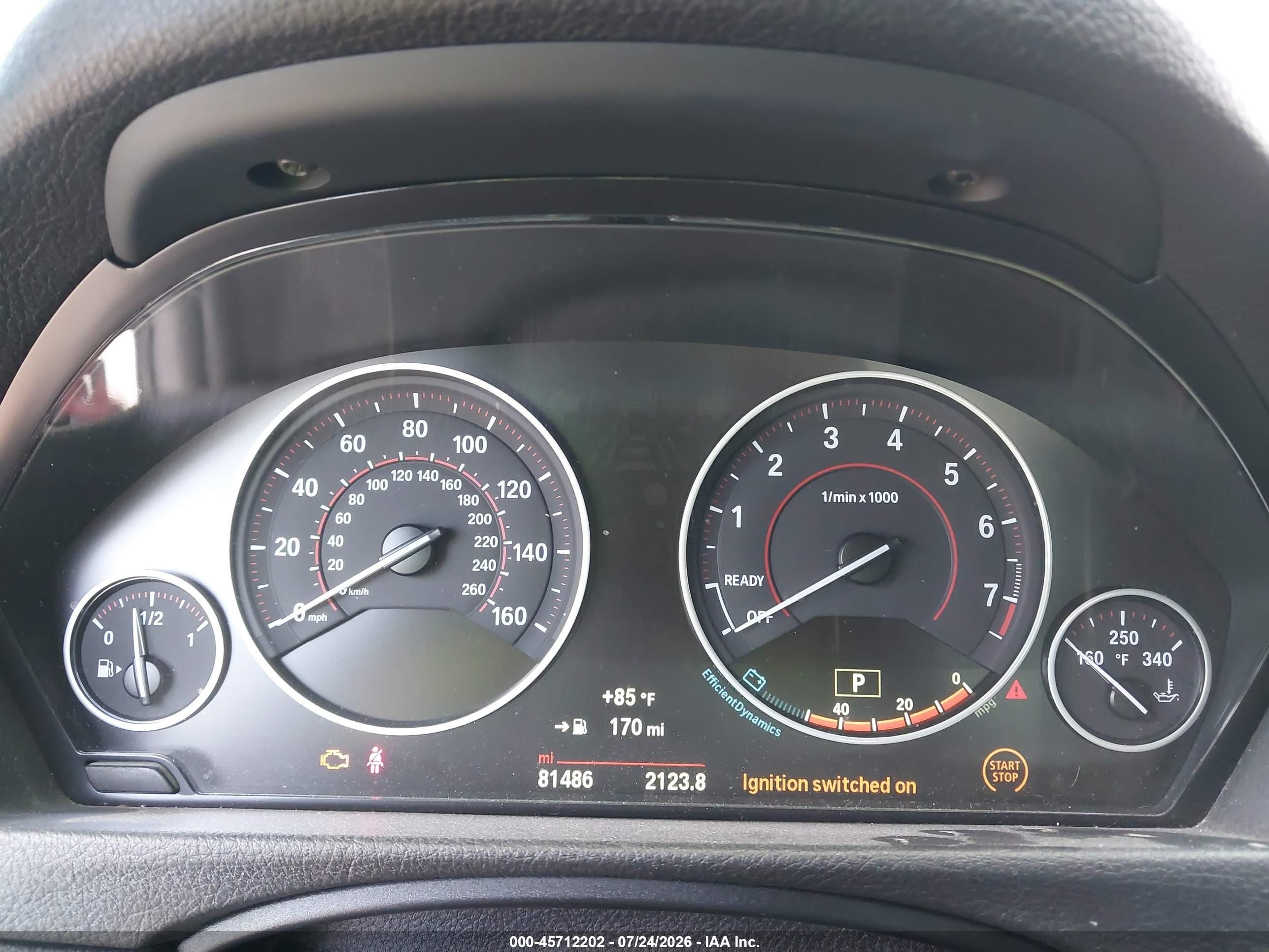 2015 Bmw 435i   White vin: WBA3R1C59FK195431