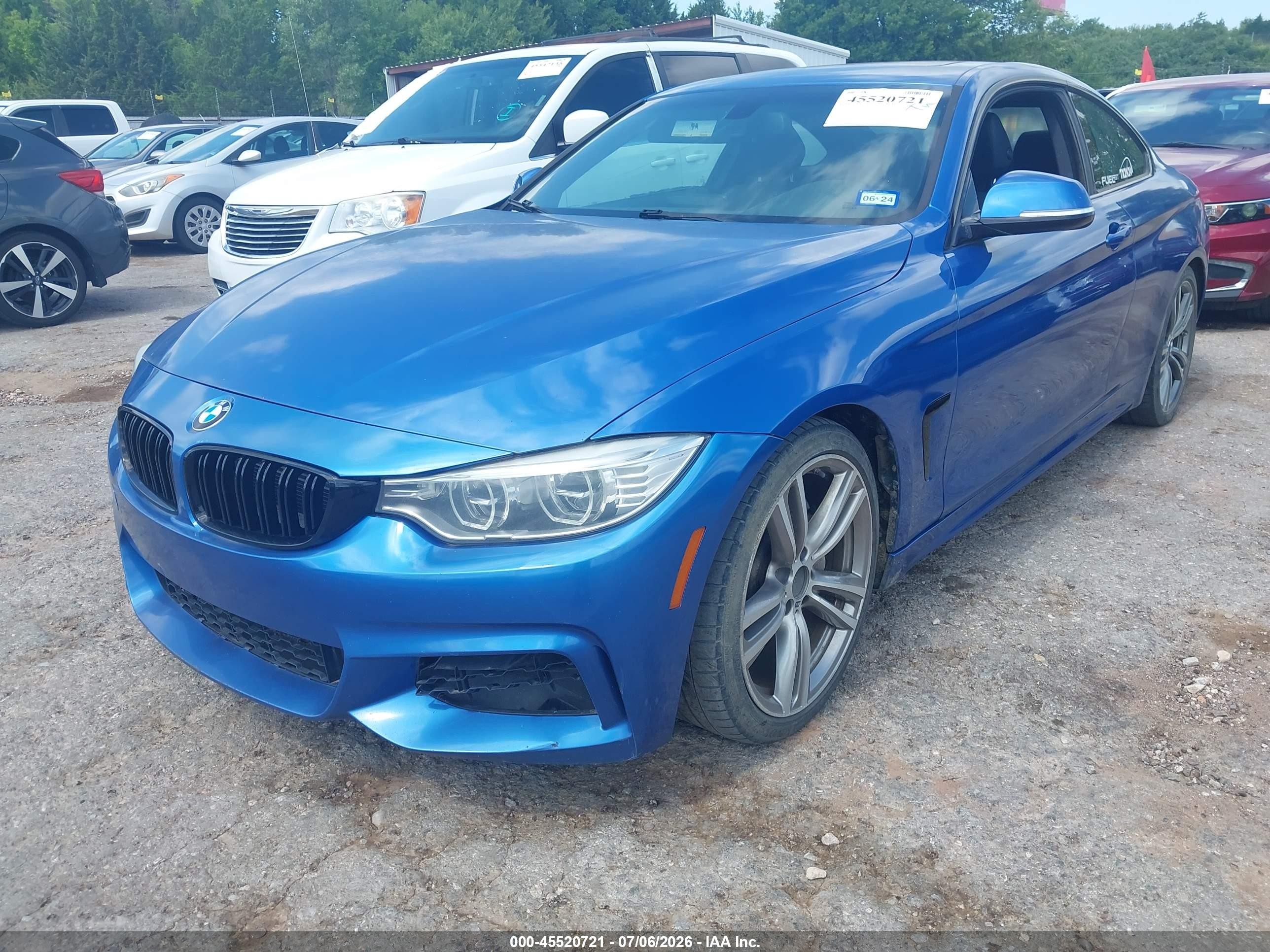 2014 Bmw 435i   Blue vin: WBA3R1C5XEK190415