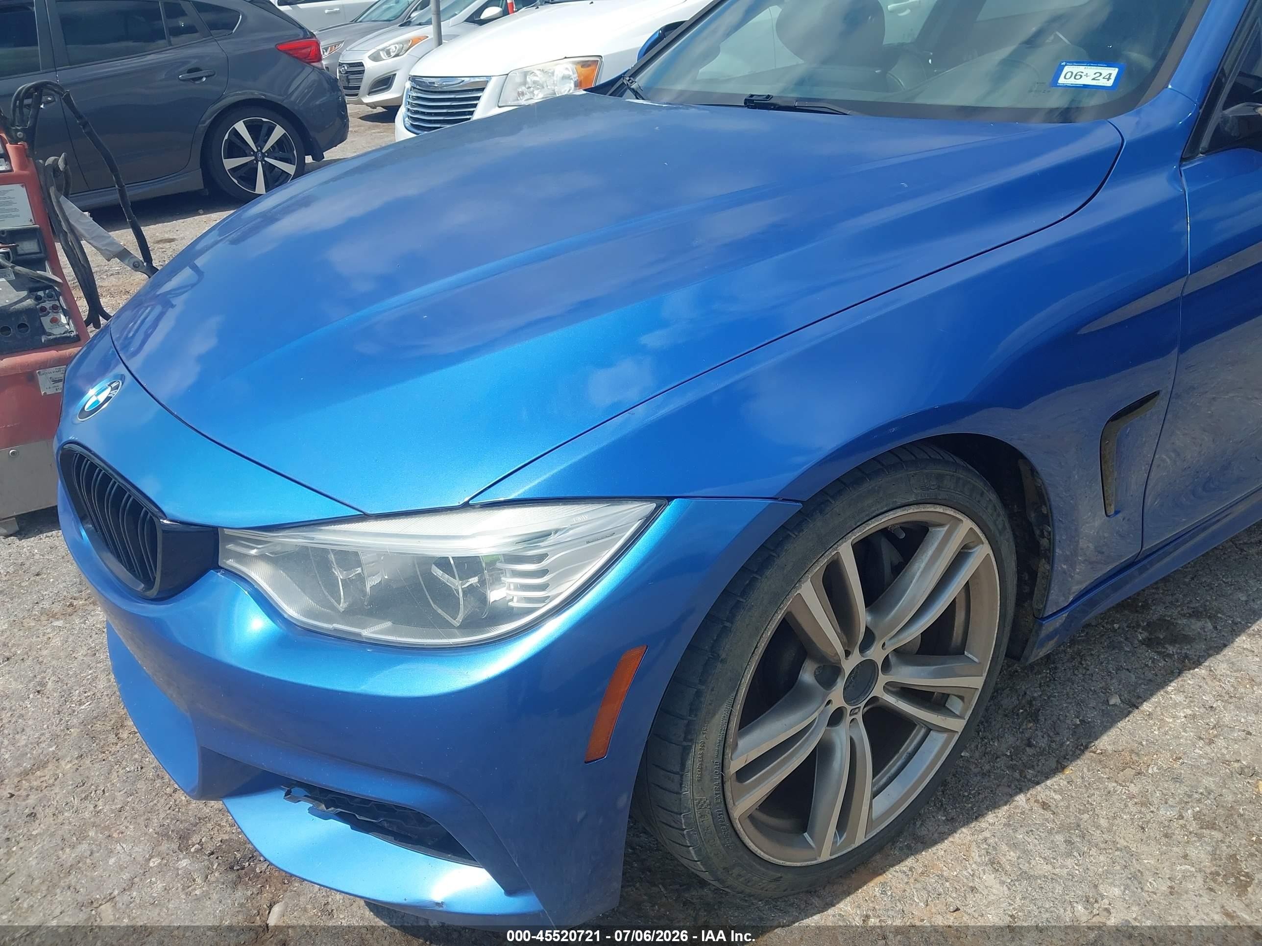 2014 Bmw 435i   Blue vin: WBA3R1C5XEK190415