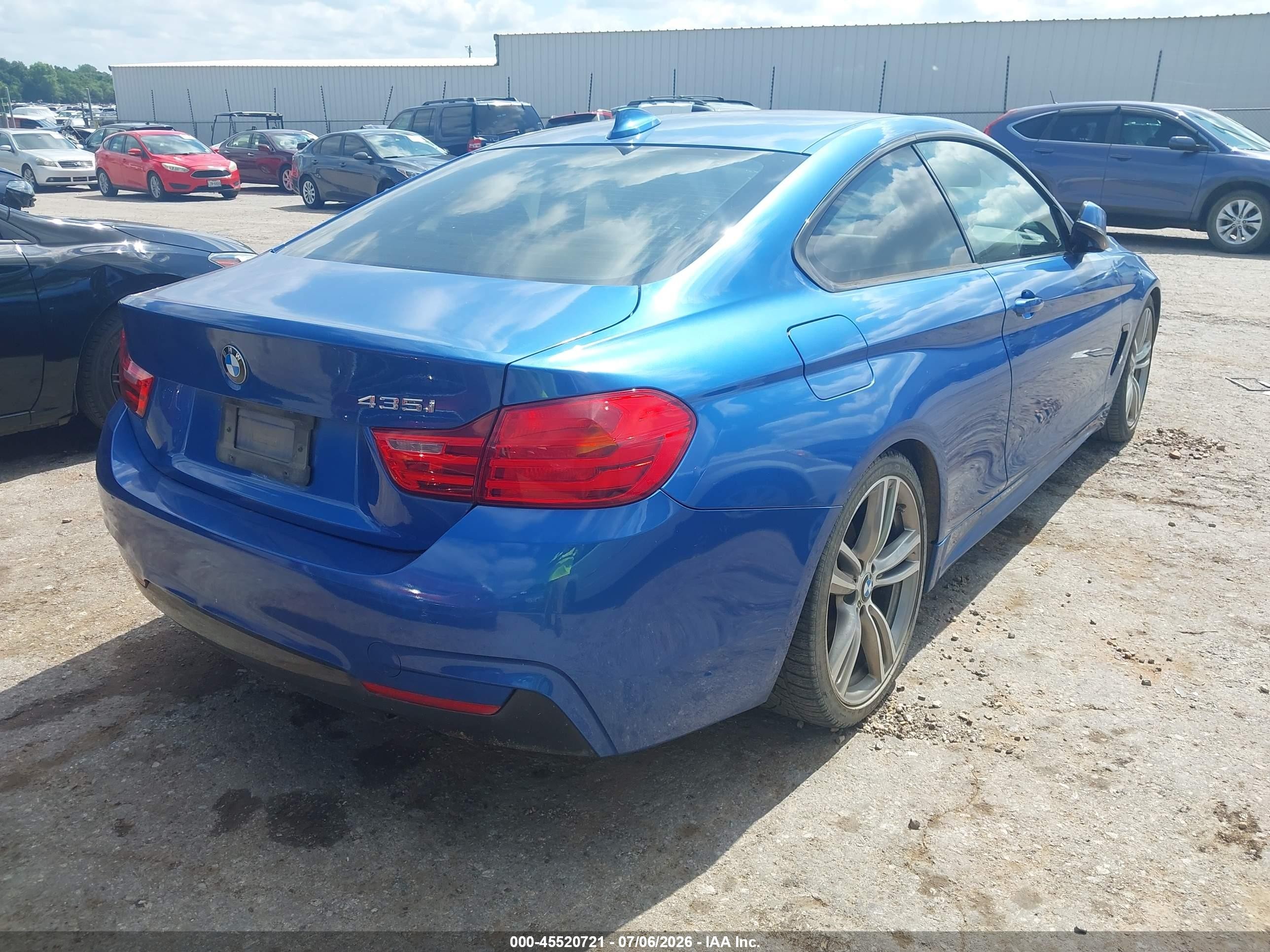 2014 Bmw 435i   Blue vin: WBA3R1C5XEK190415