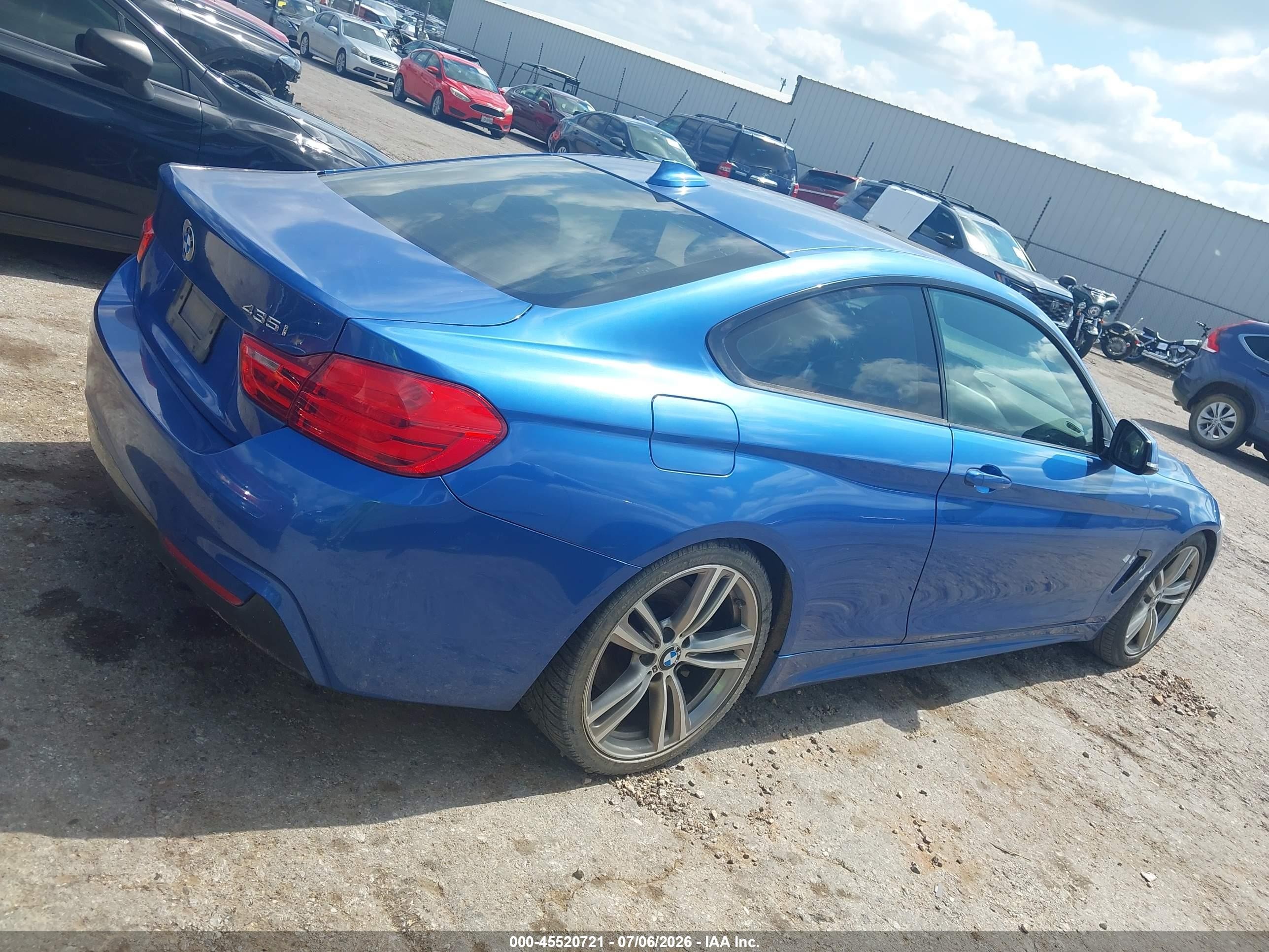 2014 Bmw 435i   Blue vin: WBA3R1C5XEK190415