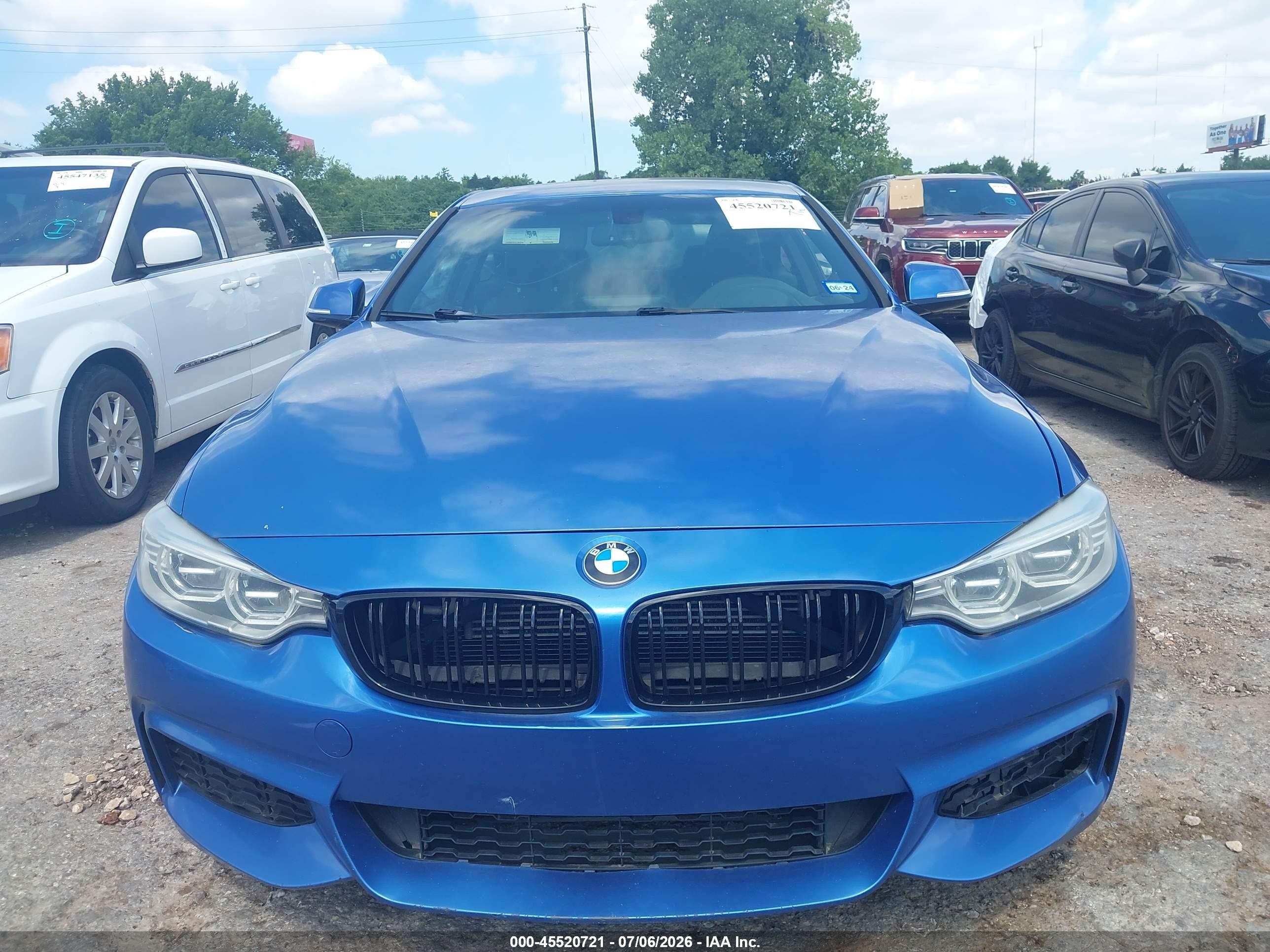 2014 Bmw 435i   Blue vin: WBA3R1C5XEK190415