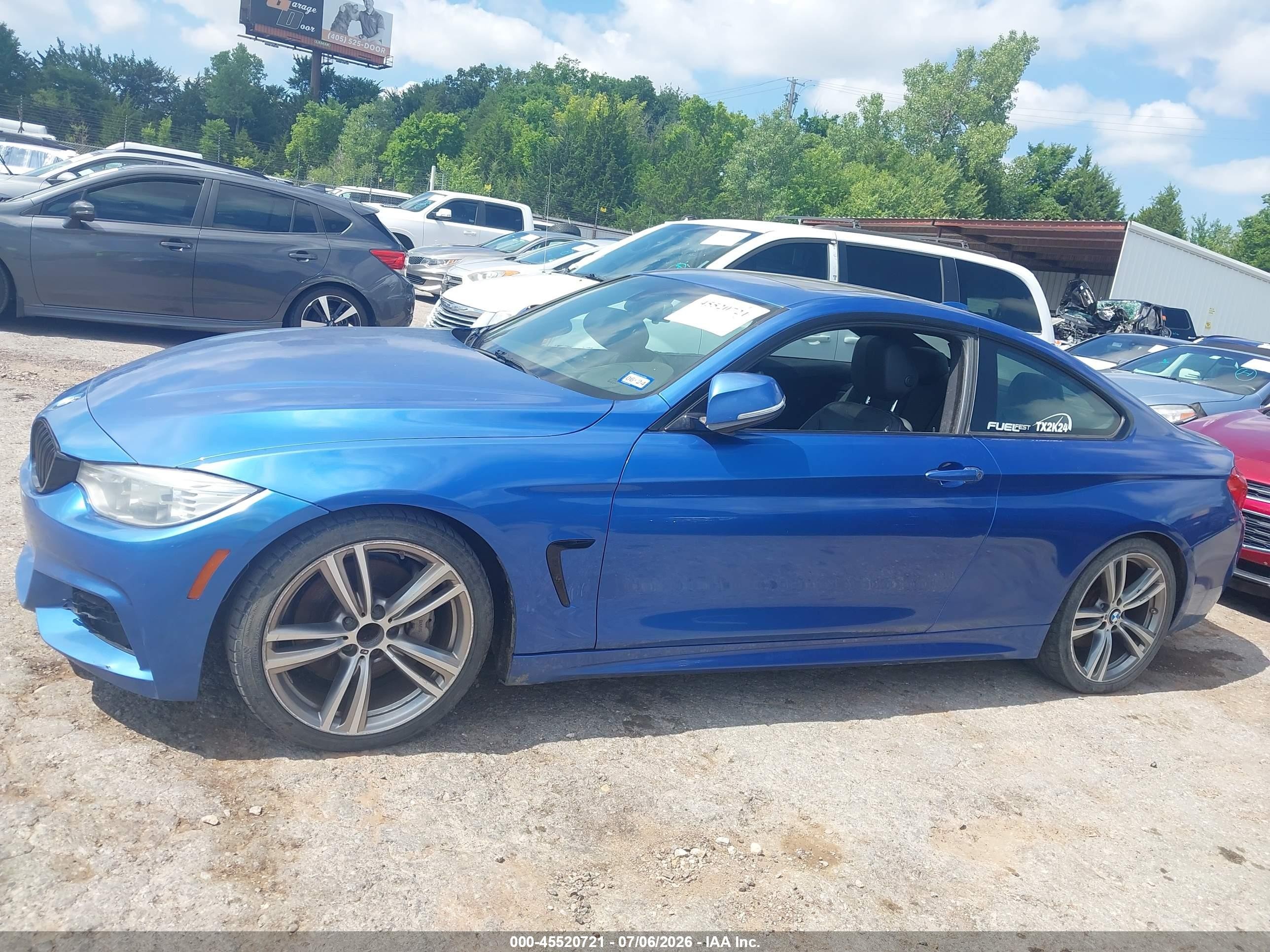 2014 Bmw 435i   Blue vin: WBA3R1C5XEK190415