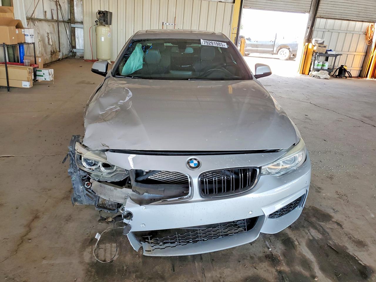 2014 Bmw 435 I Silver vin: WBA3R1C5XEK192035
