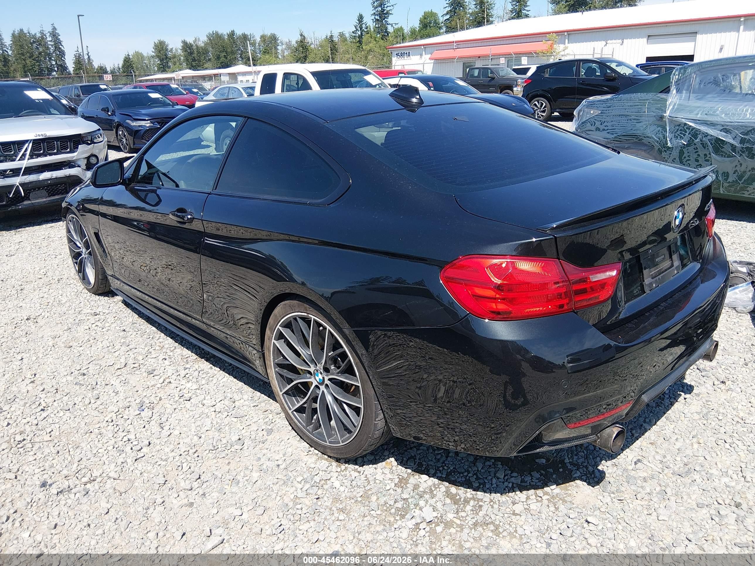 2015 Bmw 435i   Black vin: WBA3R1C5XFK194367