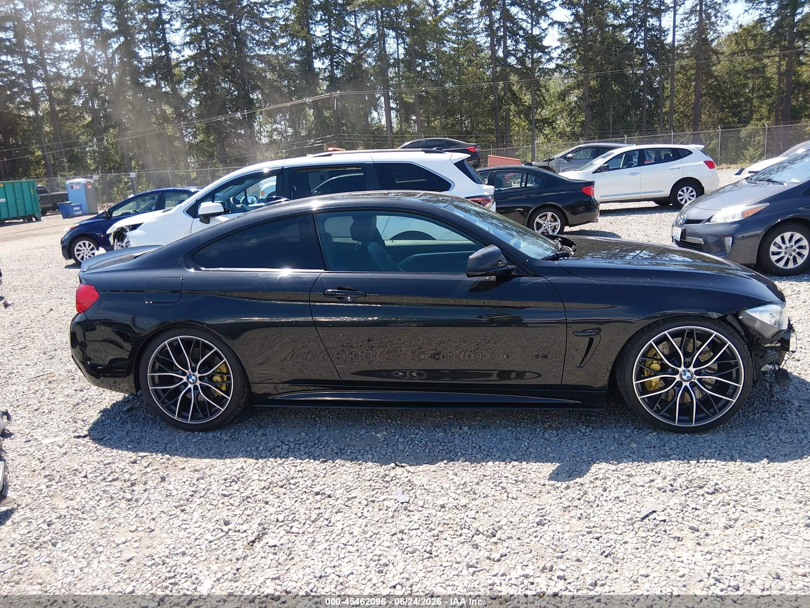 2015 Bmw 435i   Black vin: WBA3R1C5XFK194367