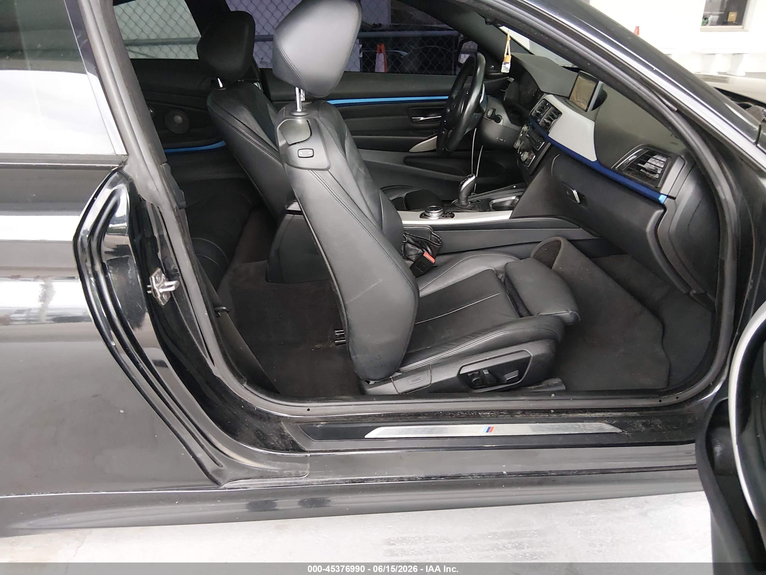 2015 Bmw 435i Xdrive Black vin: WBA3R5C51FK189601