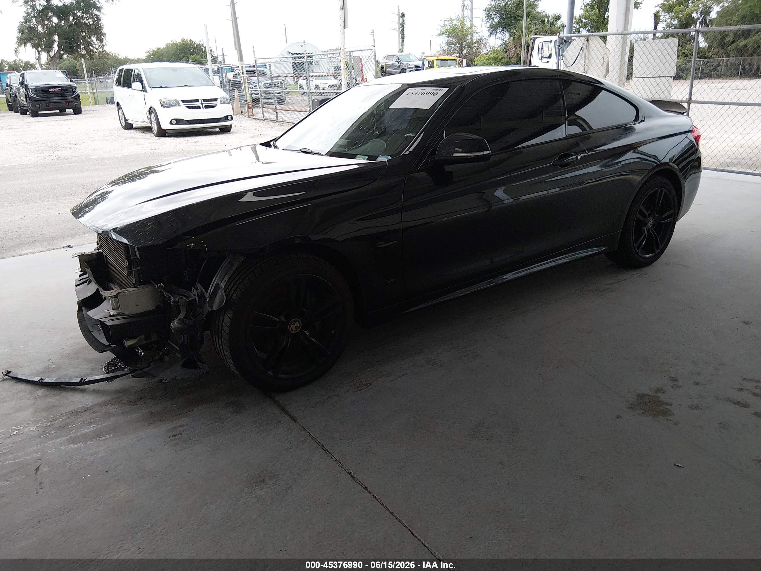2015 Bmw 435i Xdrive Black vin: WBA3R5C51FK189601