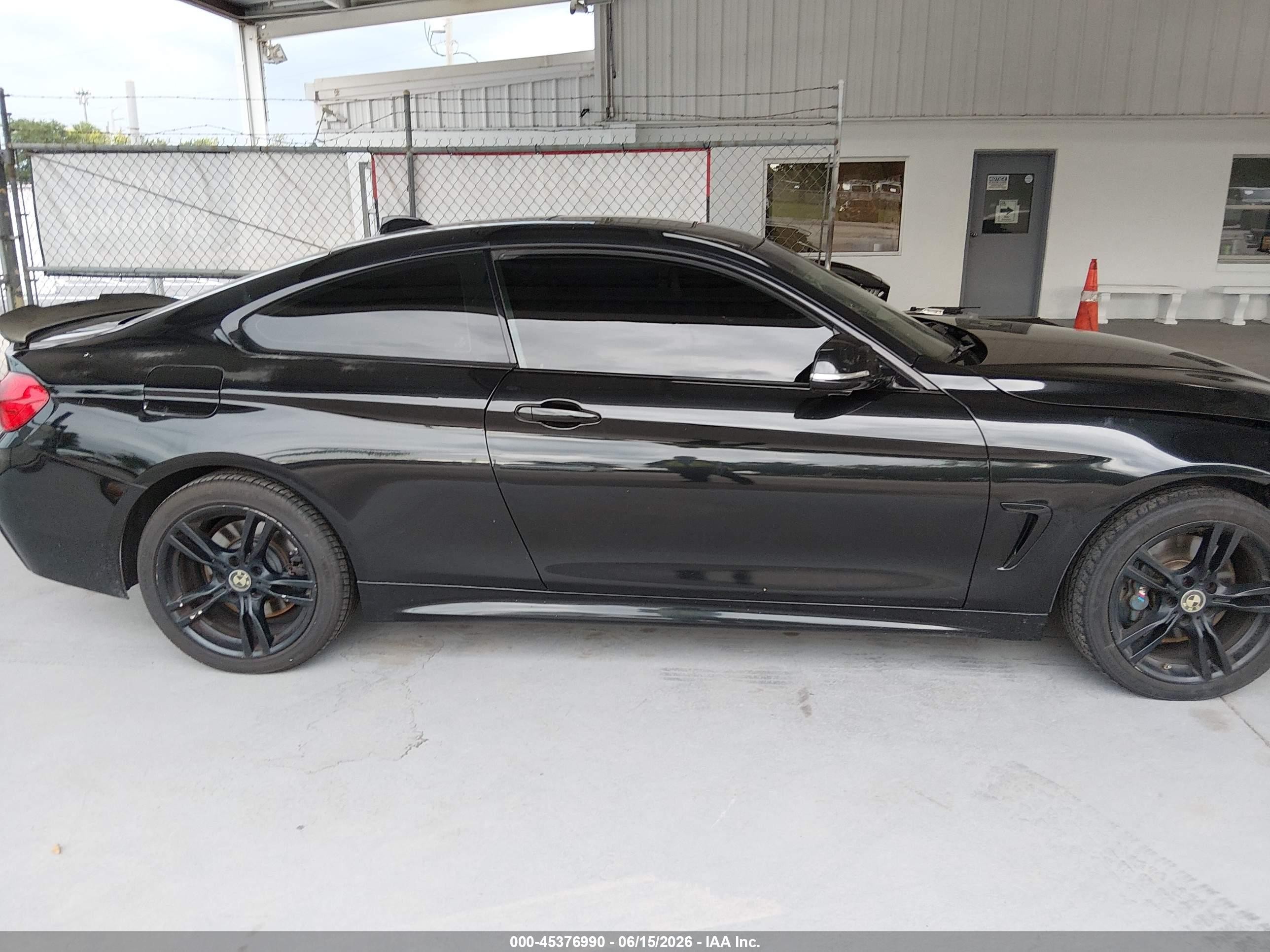 2015 Bmw 435i Xdrive Black vin: WBA3R5C51FK189601
