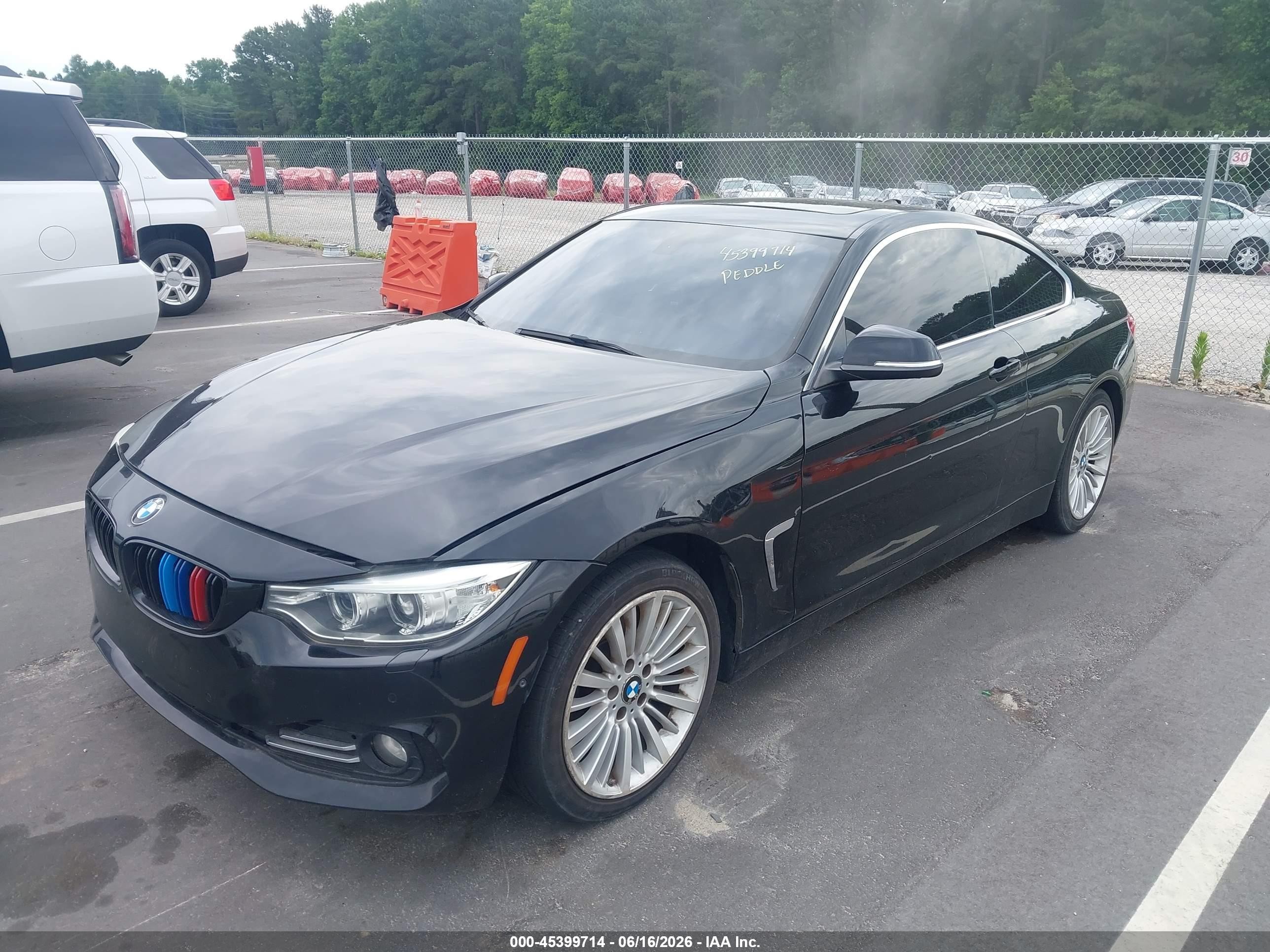 2014 Bmw 435i Xdrive Black vin: WBA3R5C52EK186706