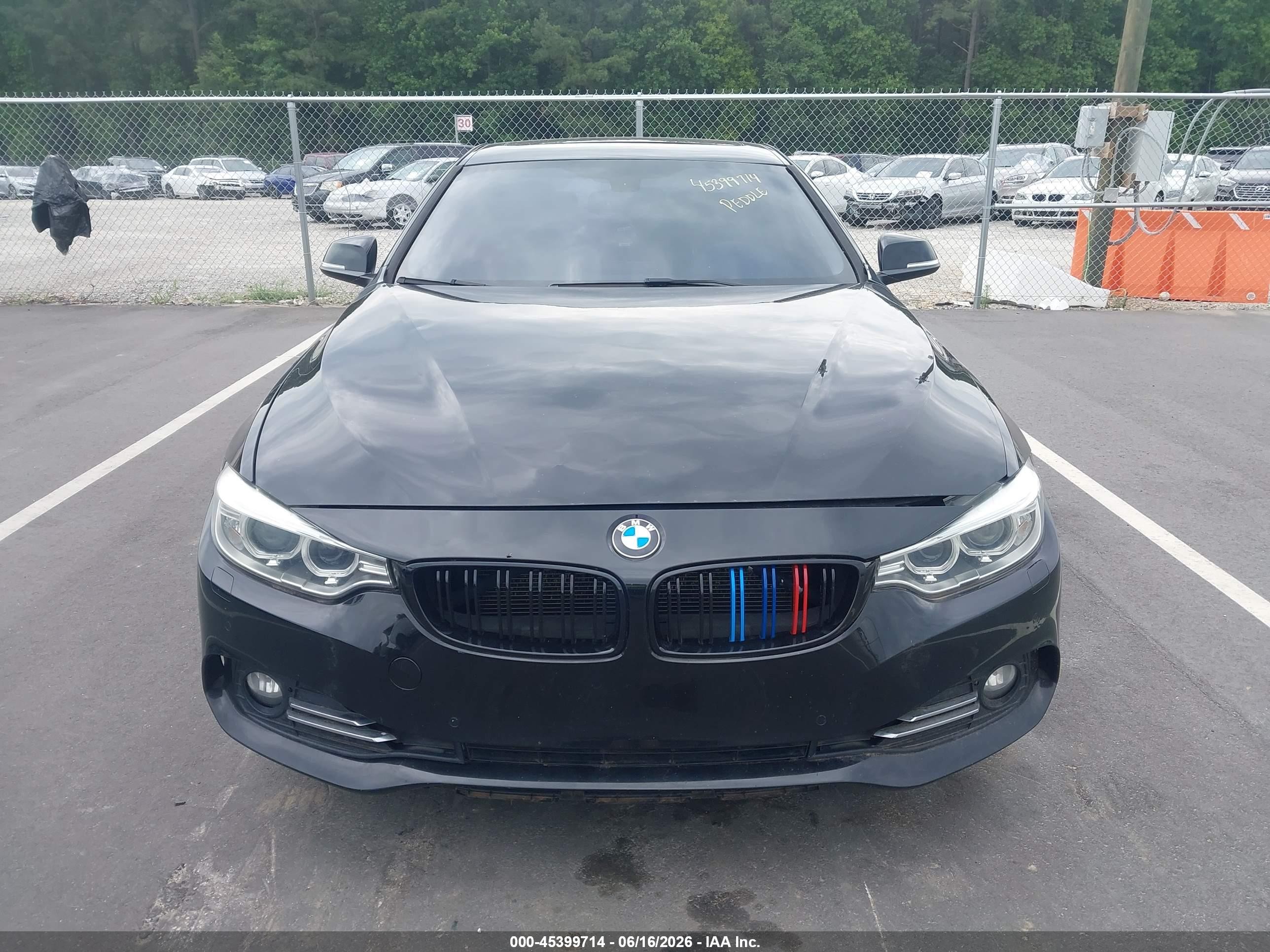2014 Bmw 435i Xdrive Black vin: WBA3R5C52EK186706