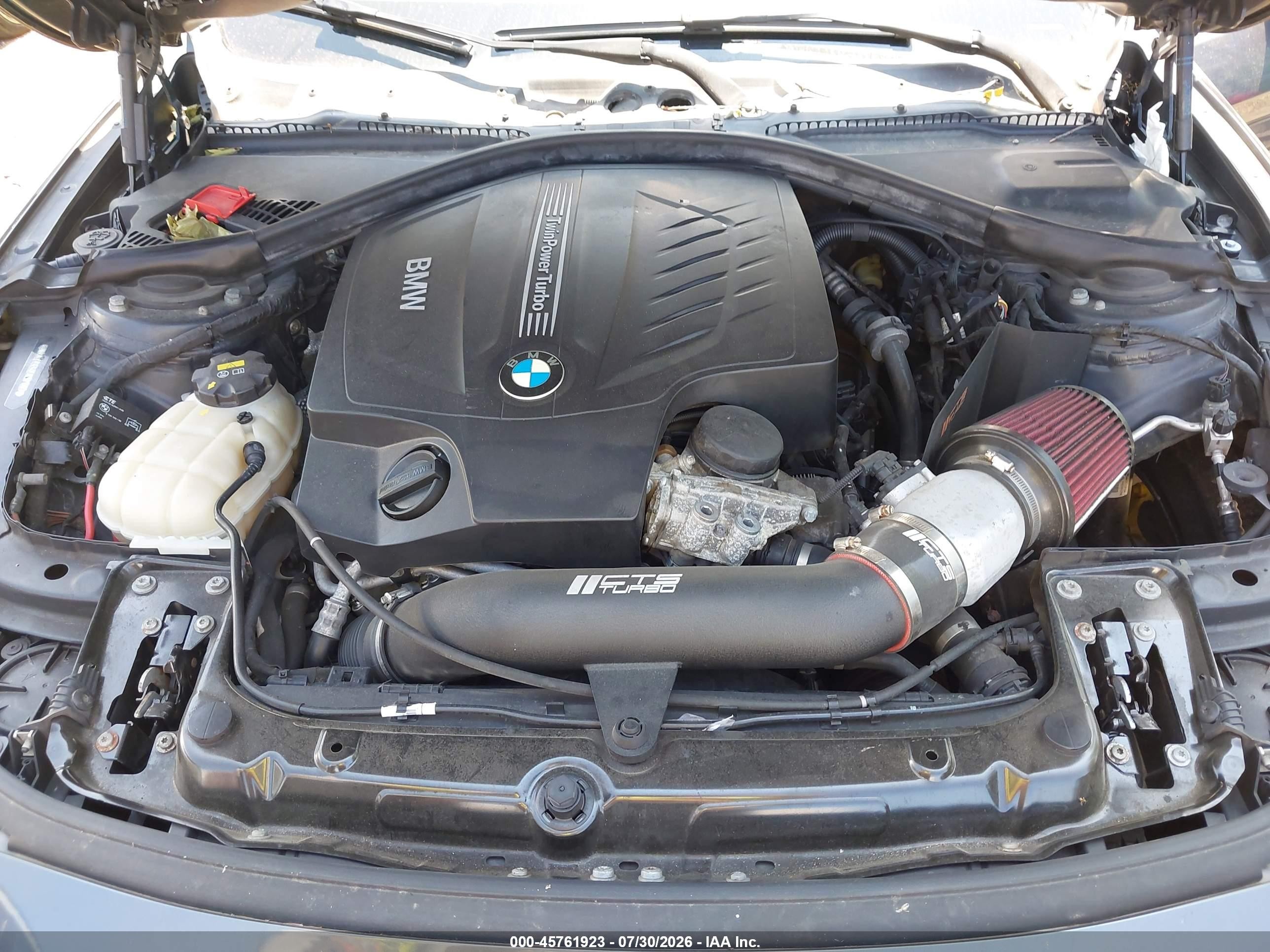 2015 Bmw 435i Xdrive Gray vin: WBA3R5C52FK371887