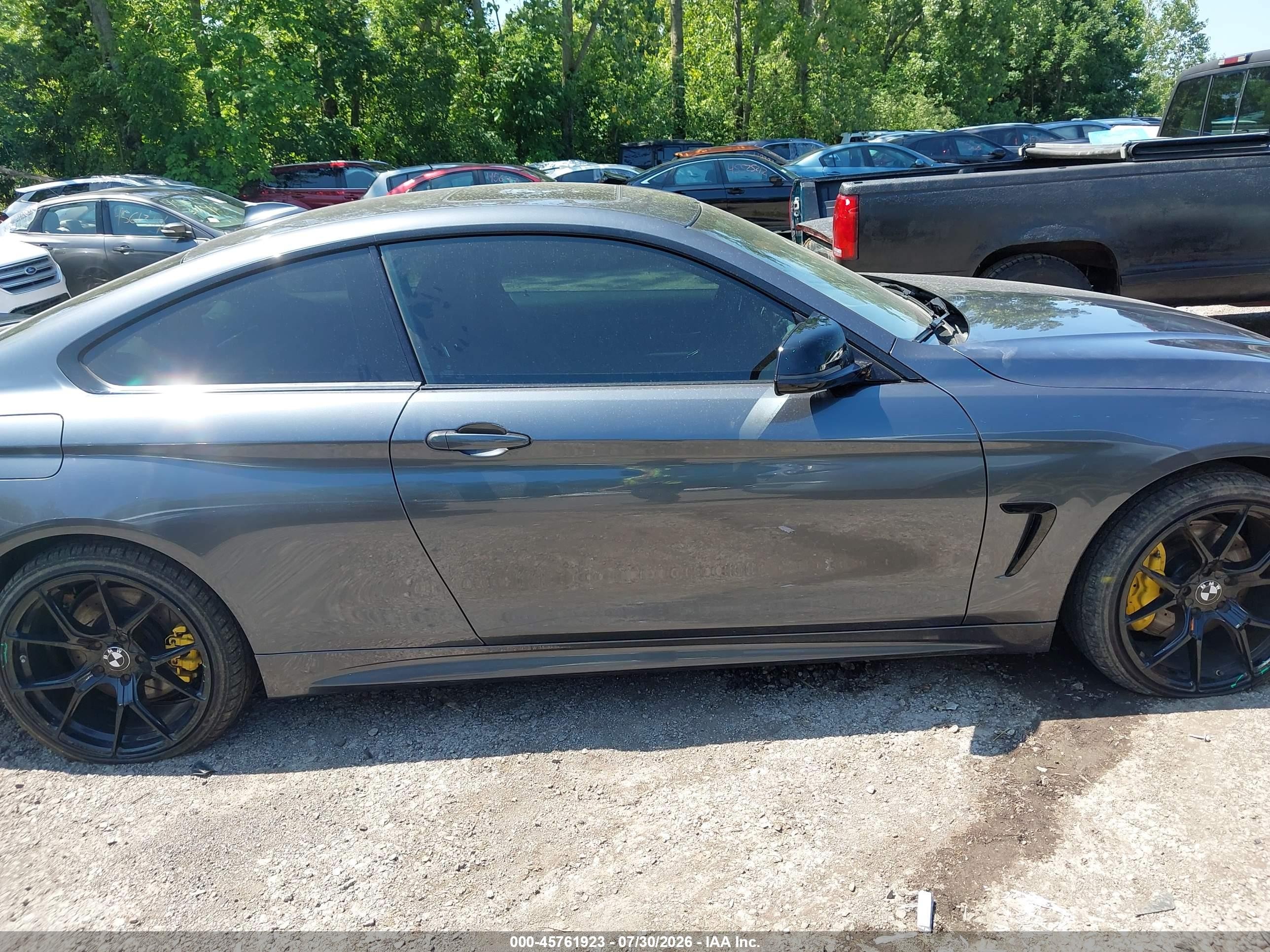 2015 Bmw 435i Xdrive Gray vin: WBA3R5C52FK371887