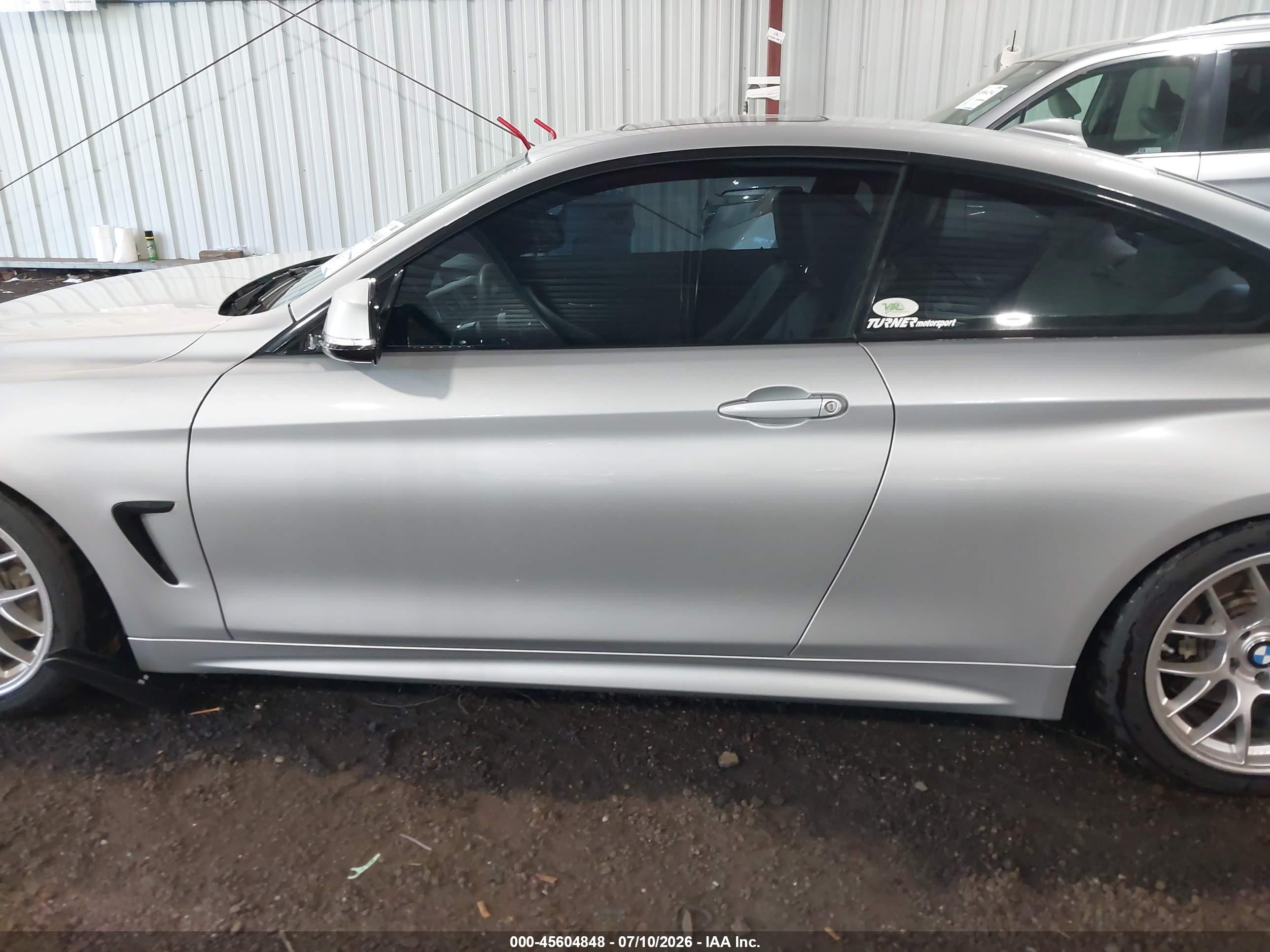 2015 Bmw 435i Xdrive Silver vin: WBA3R5C53FK371610