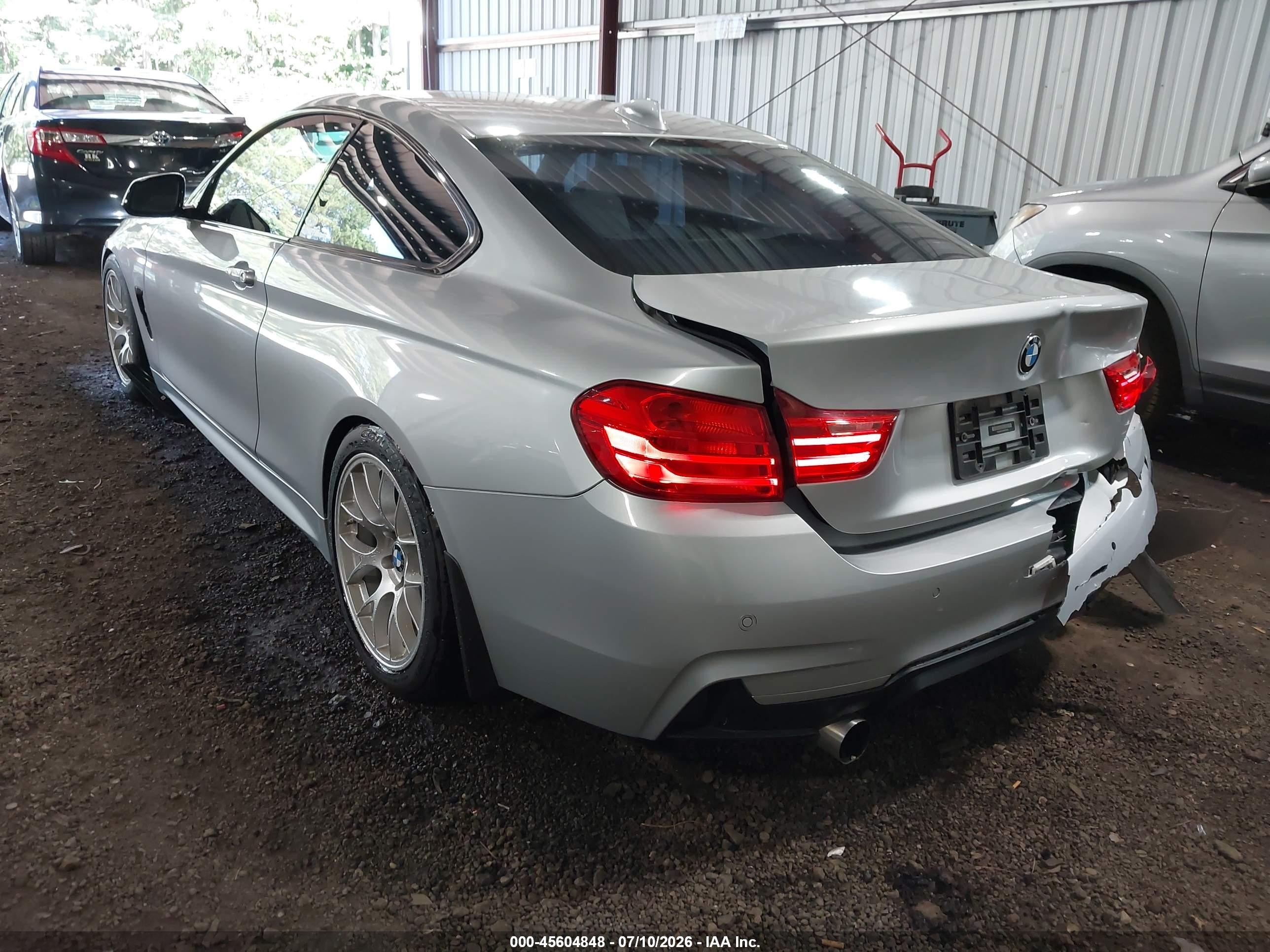 2015 Bmw 435i Xdrive Silver vin: WBA3R5C53FK371610