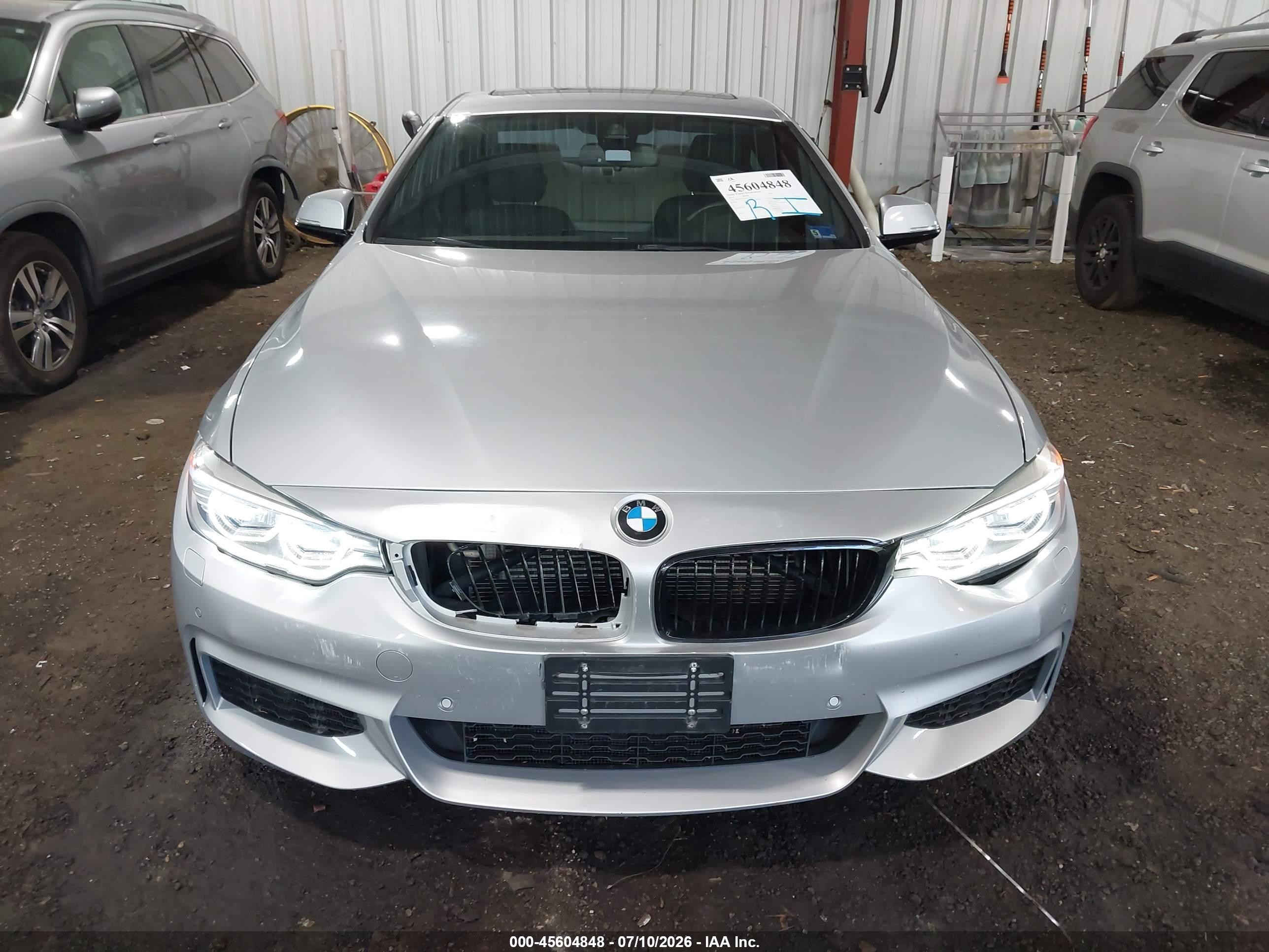 2015 Bmw 435i Xdrive Silver vin: WBA3R5C53FK371610