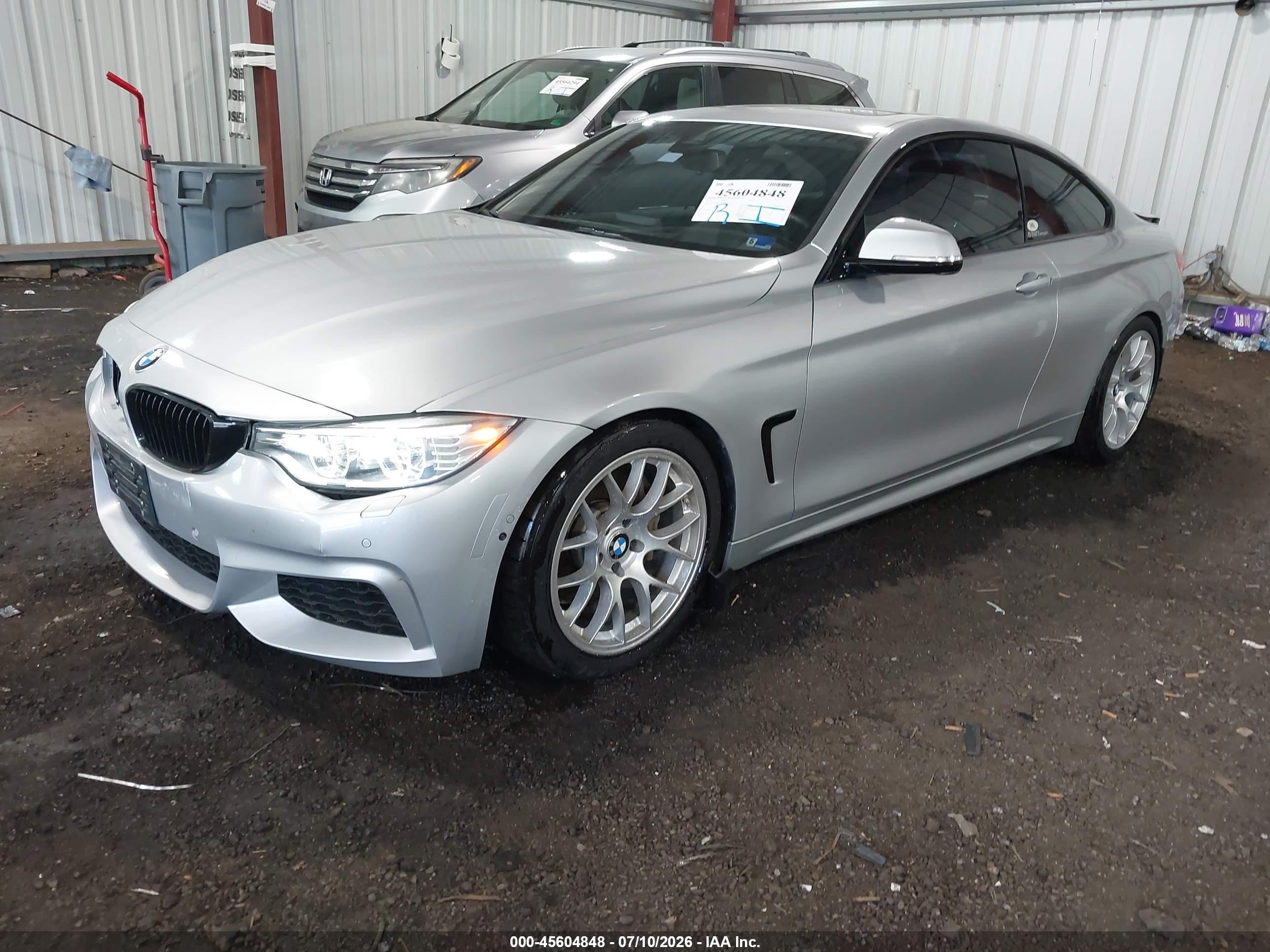 2015 Bmw 435i Xdrive Silver vin: WBA3R5C53FK371610