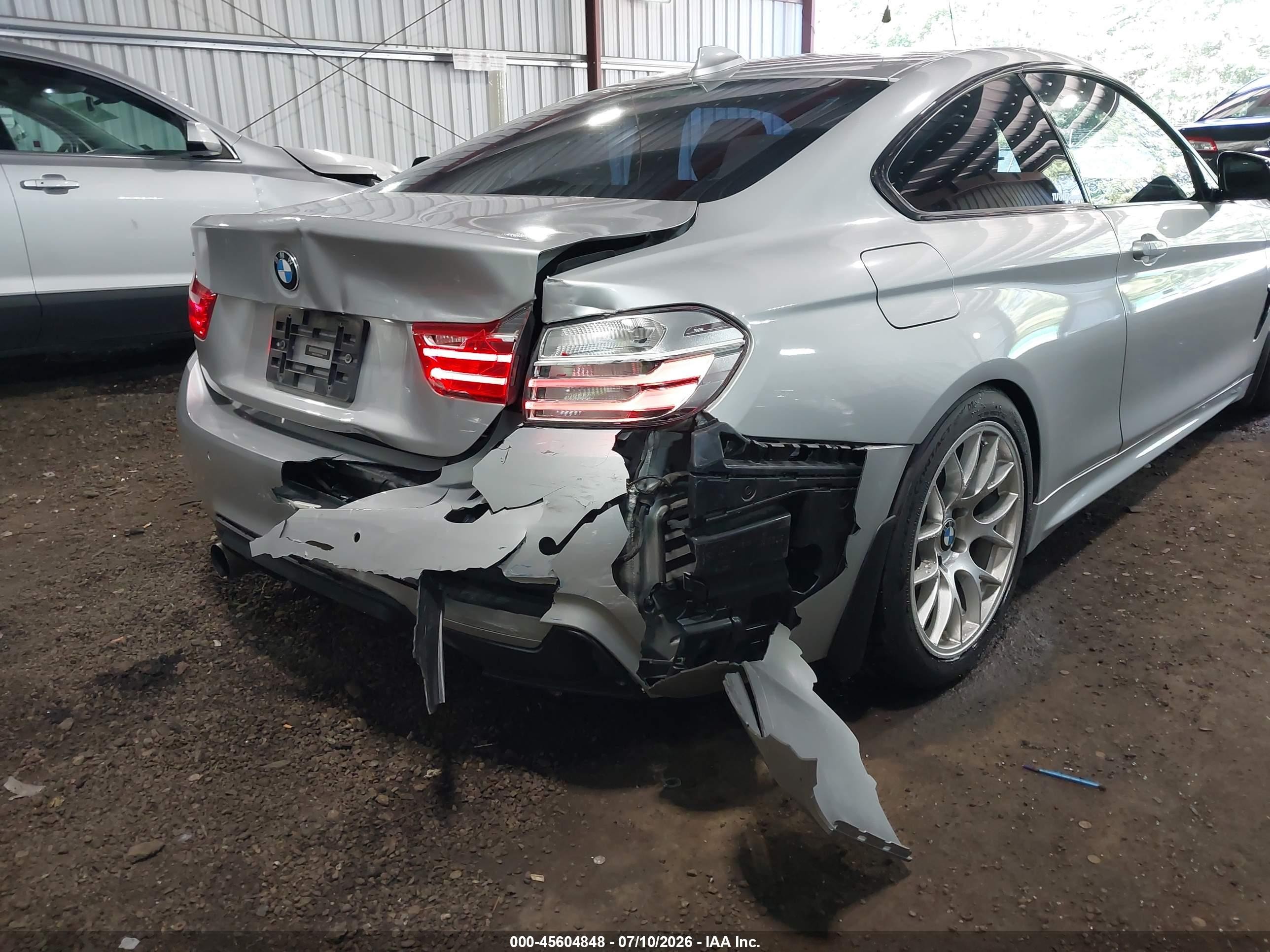 2015 Bmw 435i Xdrive Silver vin: WBA3R5C53FK371610