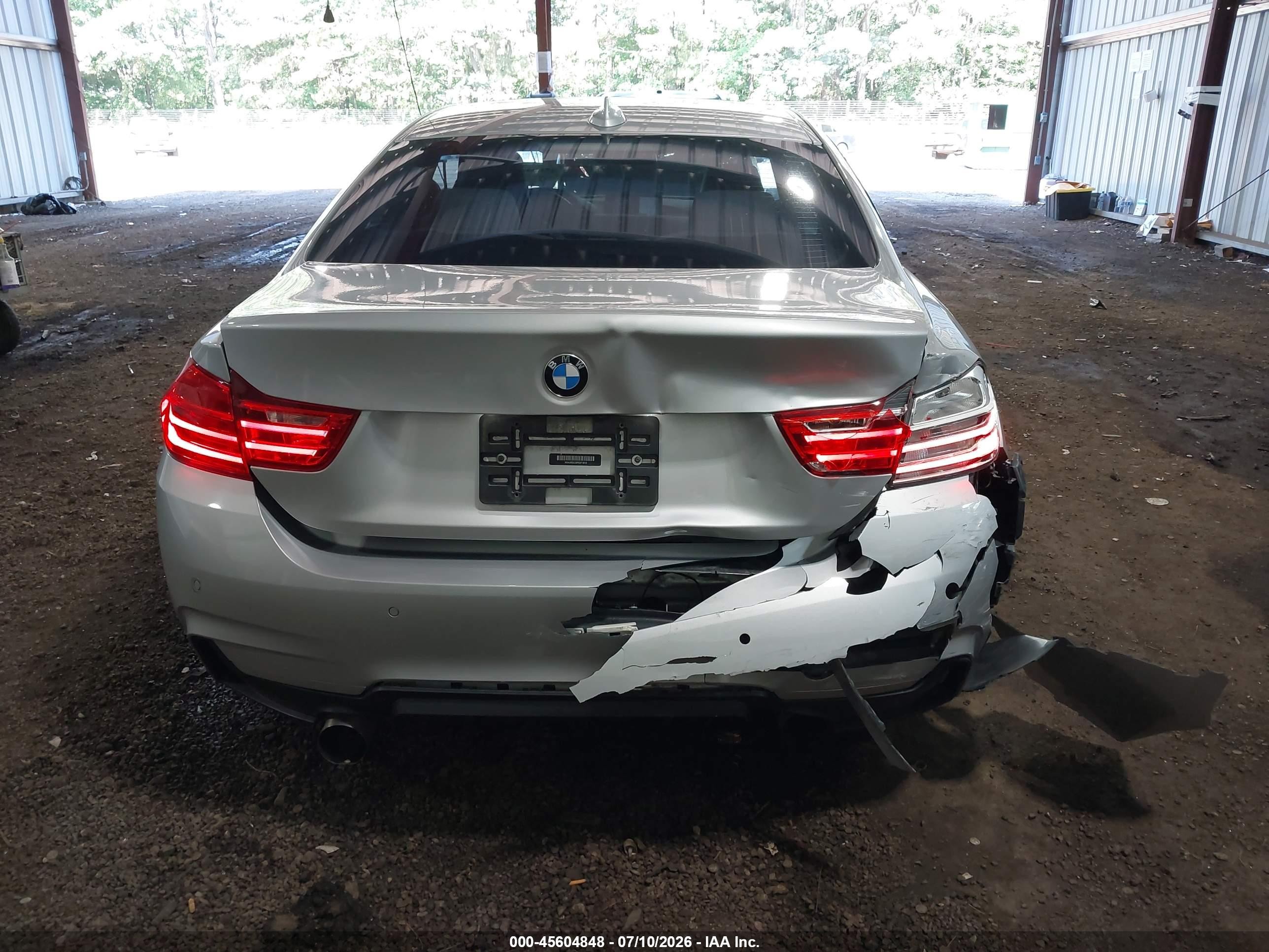 2015 Bmw 435i Xdrive Silver vin: WBA3R5C53FK371610
