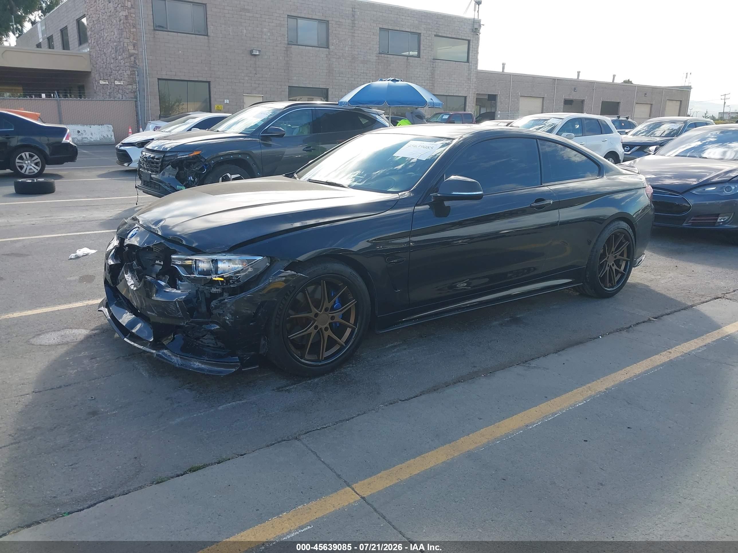 2015 Bmw 435i Xdrive Black vin: WBA3R5C53FK372904