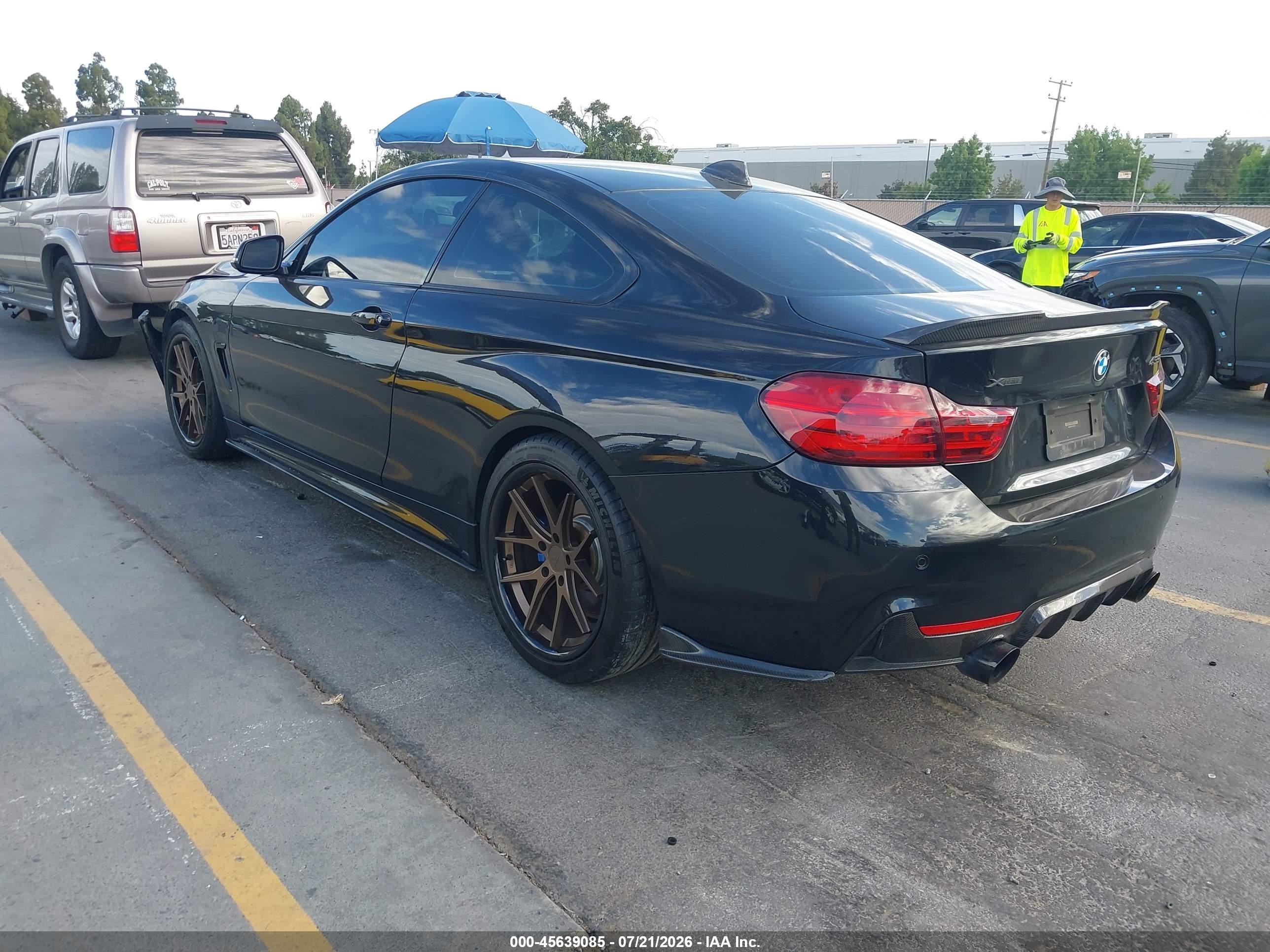 2015 Bmw 435i Xdrive Black vin: WBA3R5C53FK372904