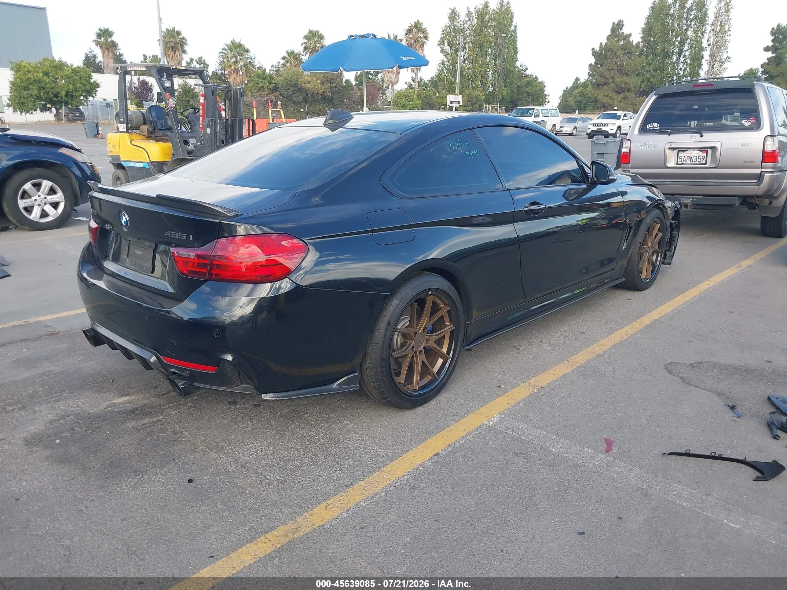 2015 Bmw 435i Xdrive Black vin: WBA3R5C53FK372904