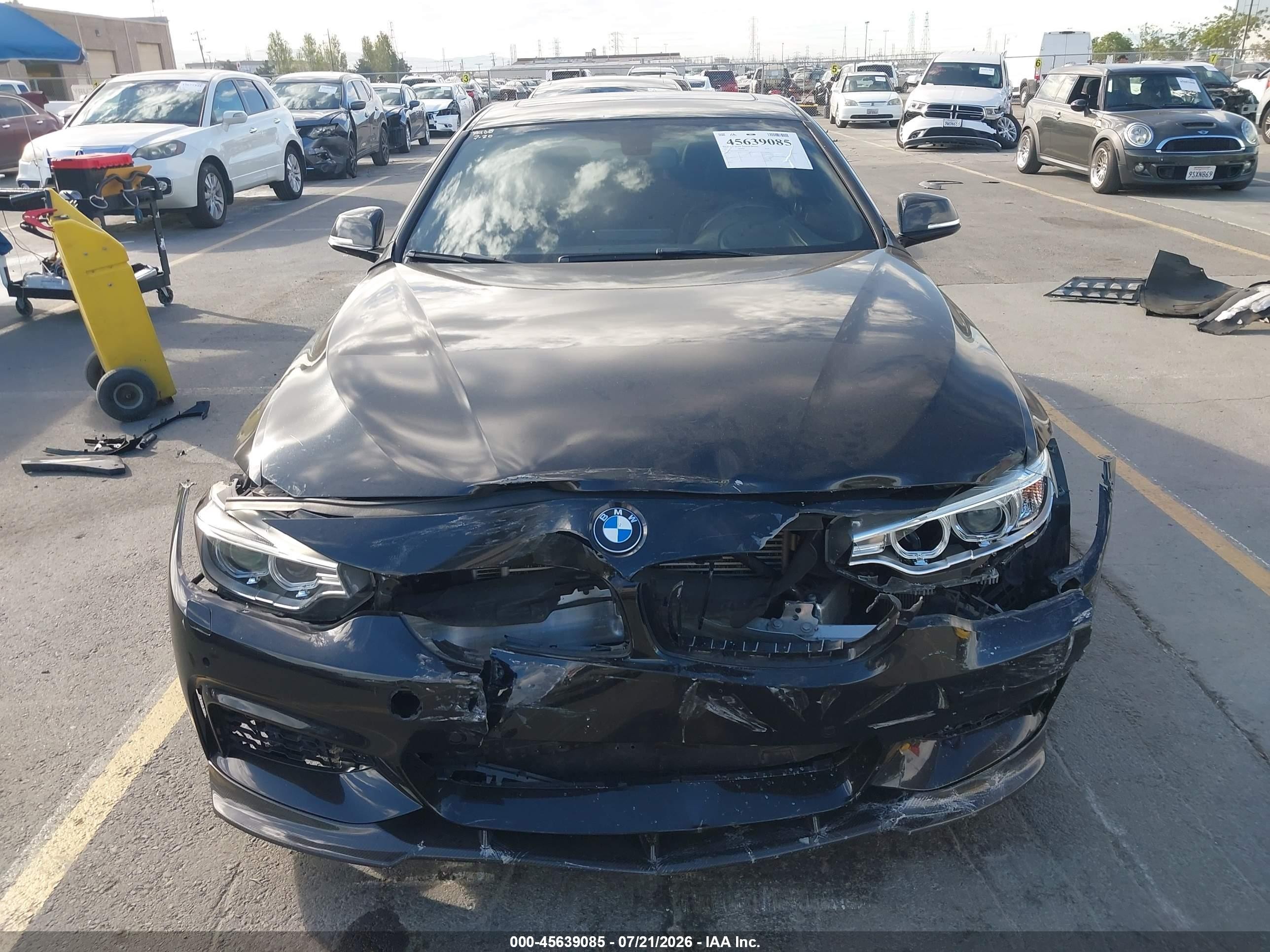 2015 Bmw 435i Xdrive Black vin: WBA3R5C53FK372904