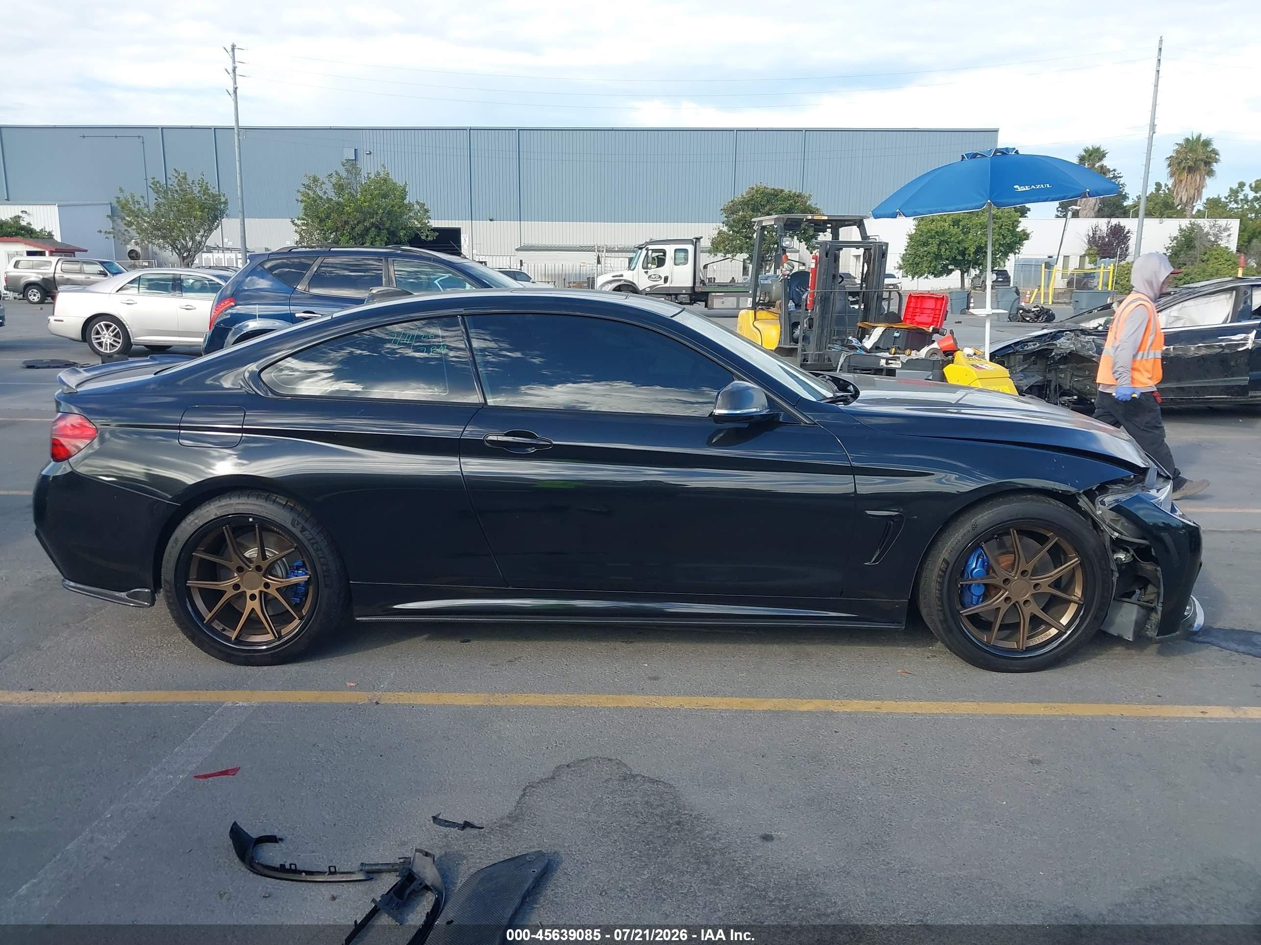 2015 Bmw 435i Xdrive Black vin: WBA3R5C53FK372904