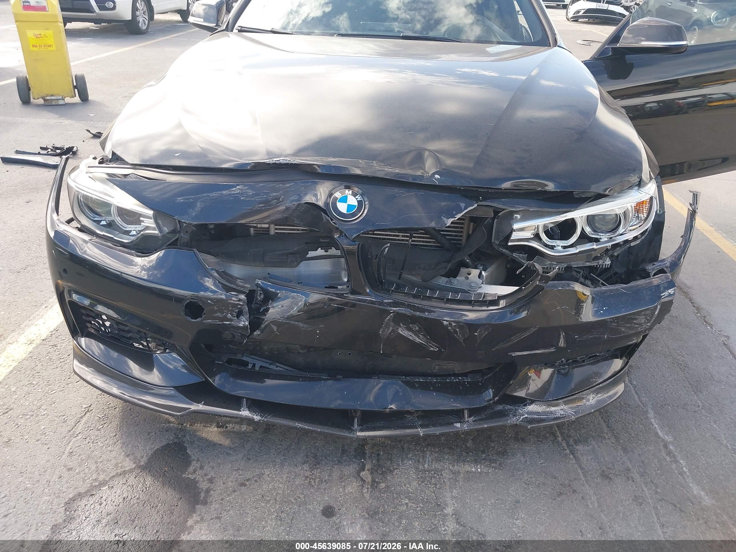 2015 Bmw 435i Xdrive Black vin: WBA3R5C53FK372904